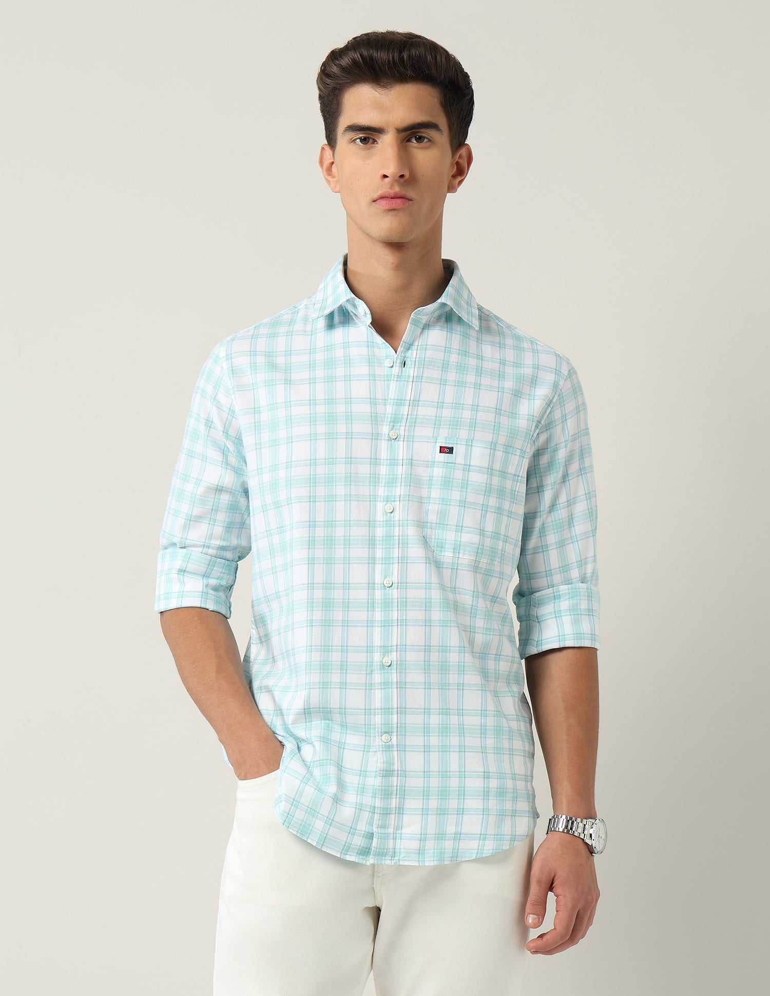 Modern Slim Fit Tartan Checked Shirt