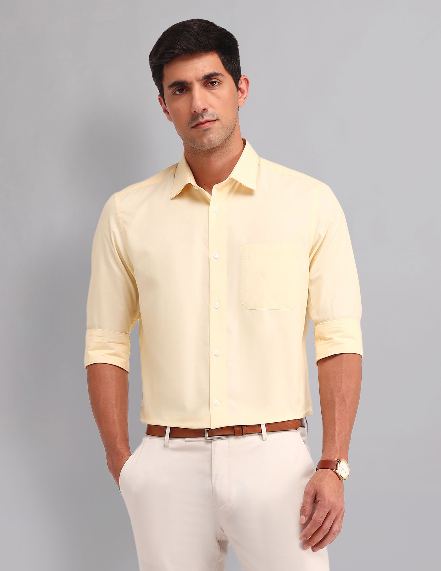Style Refined Regular Fit Pure Cotton Shirt