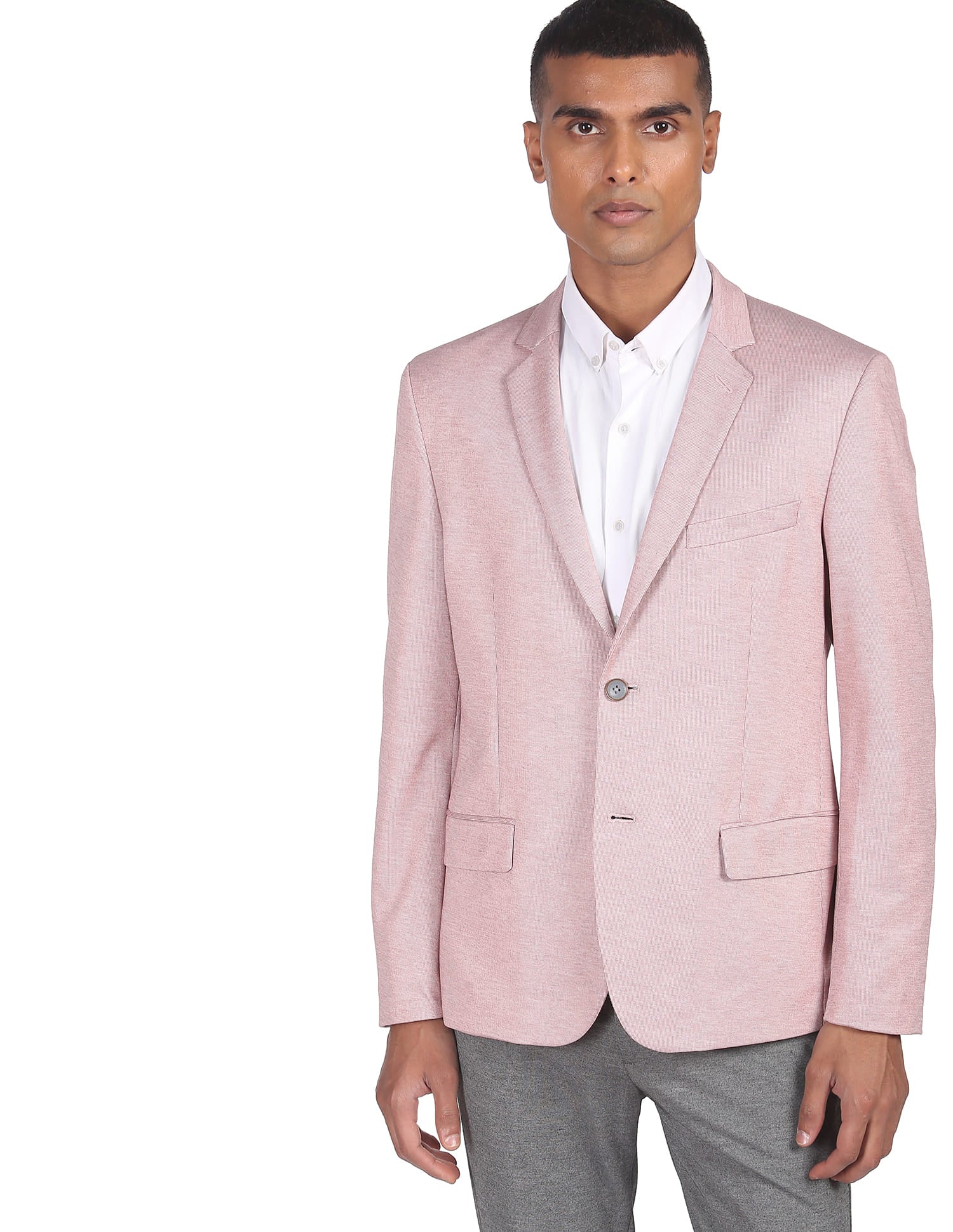 Slim Fit Patterned Formal Blazer