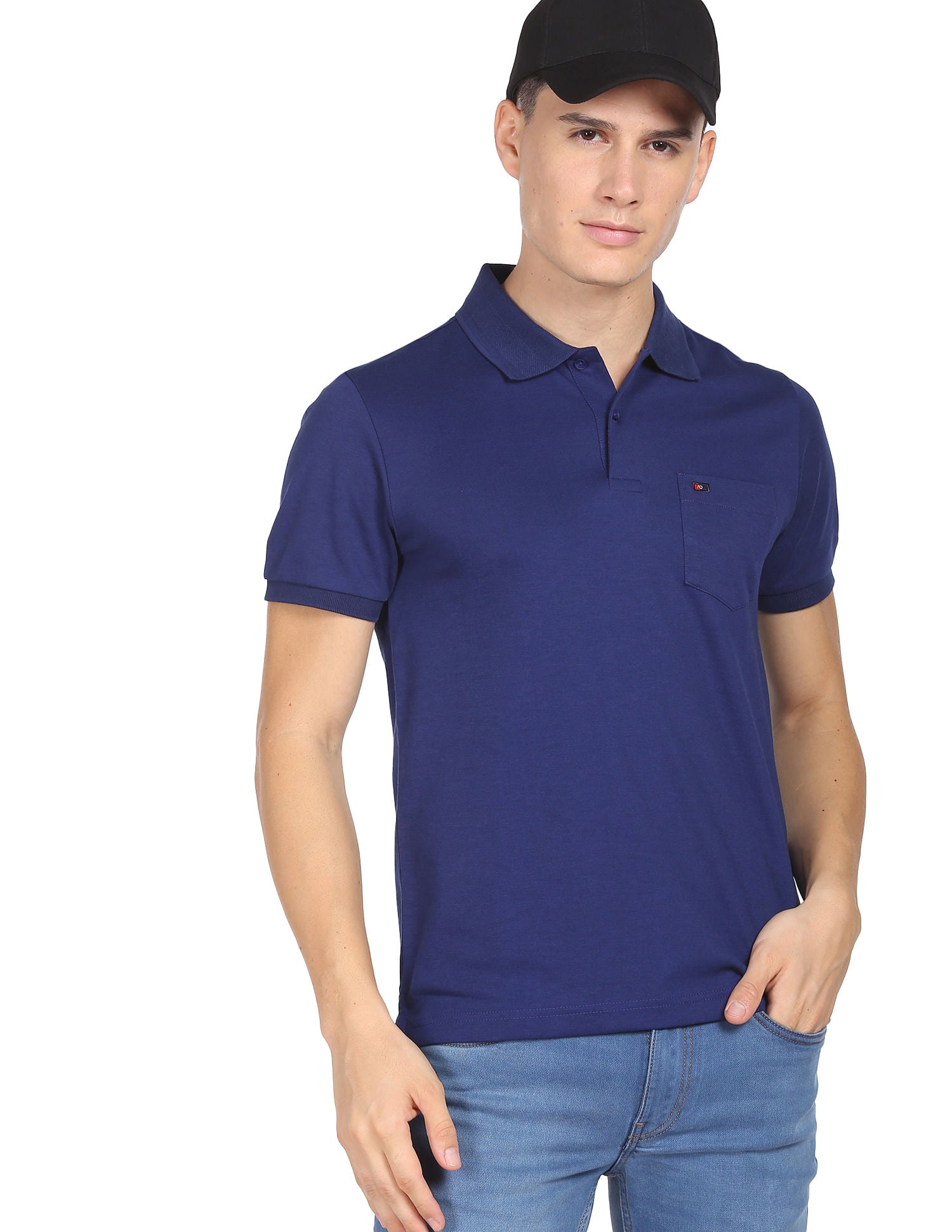 Style Flex Chest Pocket Easy Polo Shirt