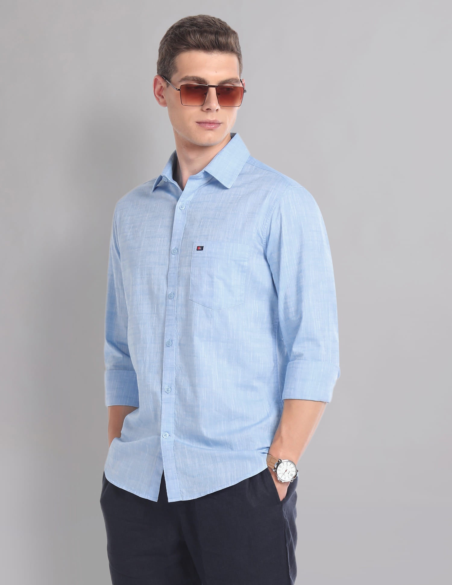 Patterned Slim Fit Summer Shirt