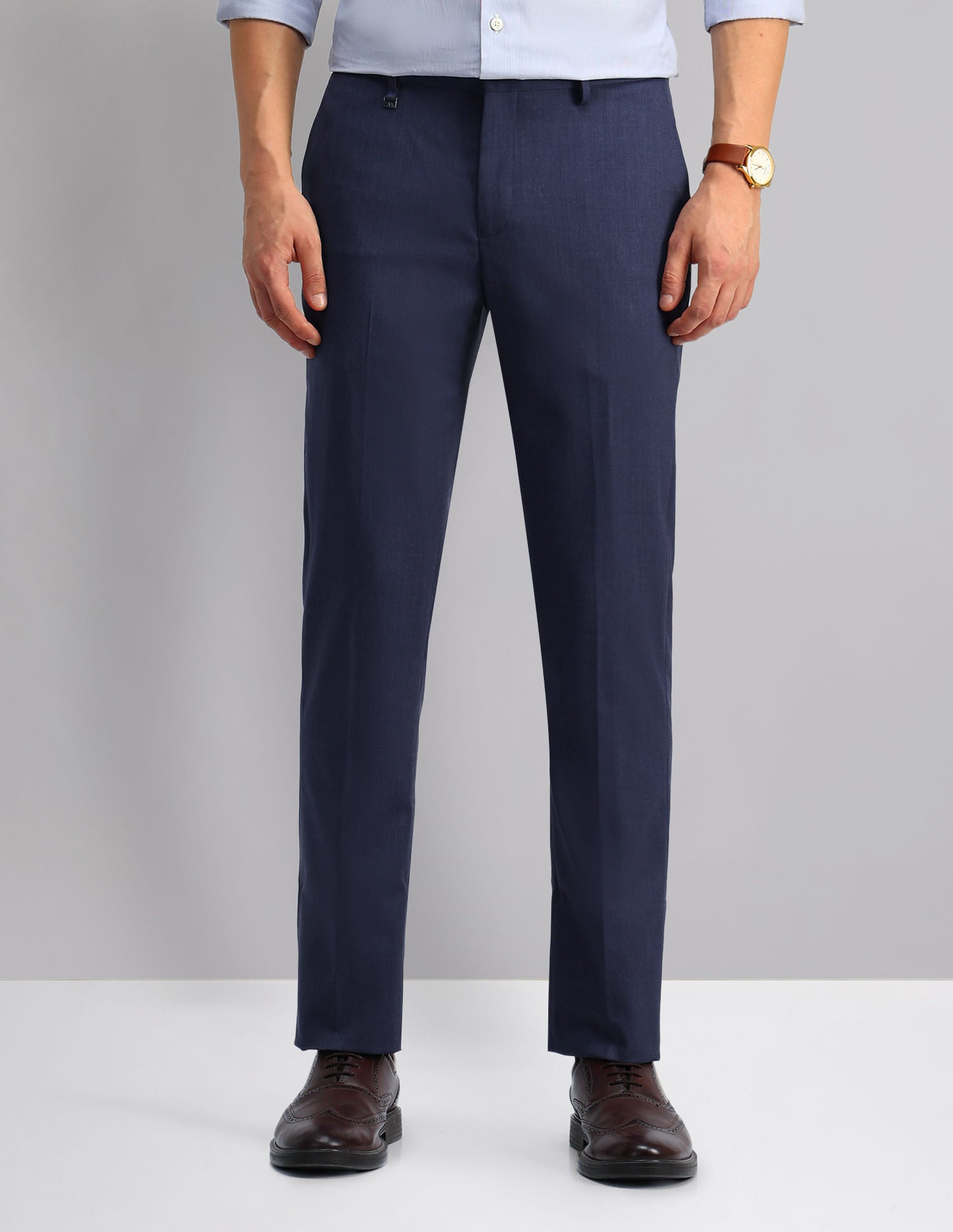 9 to 5 Essential Regular fit Twill Formal Trousers