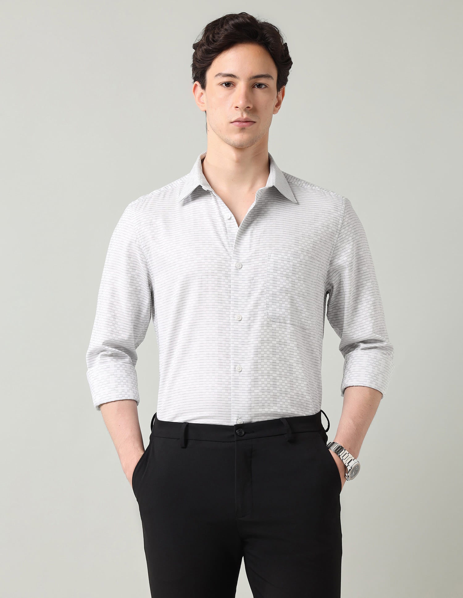 Textured Regular Fit Shirt