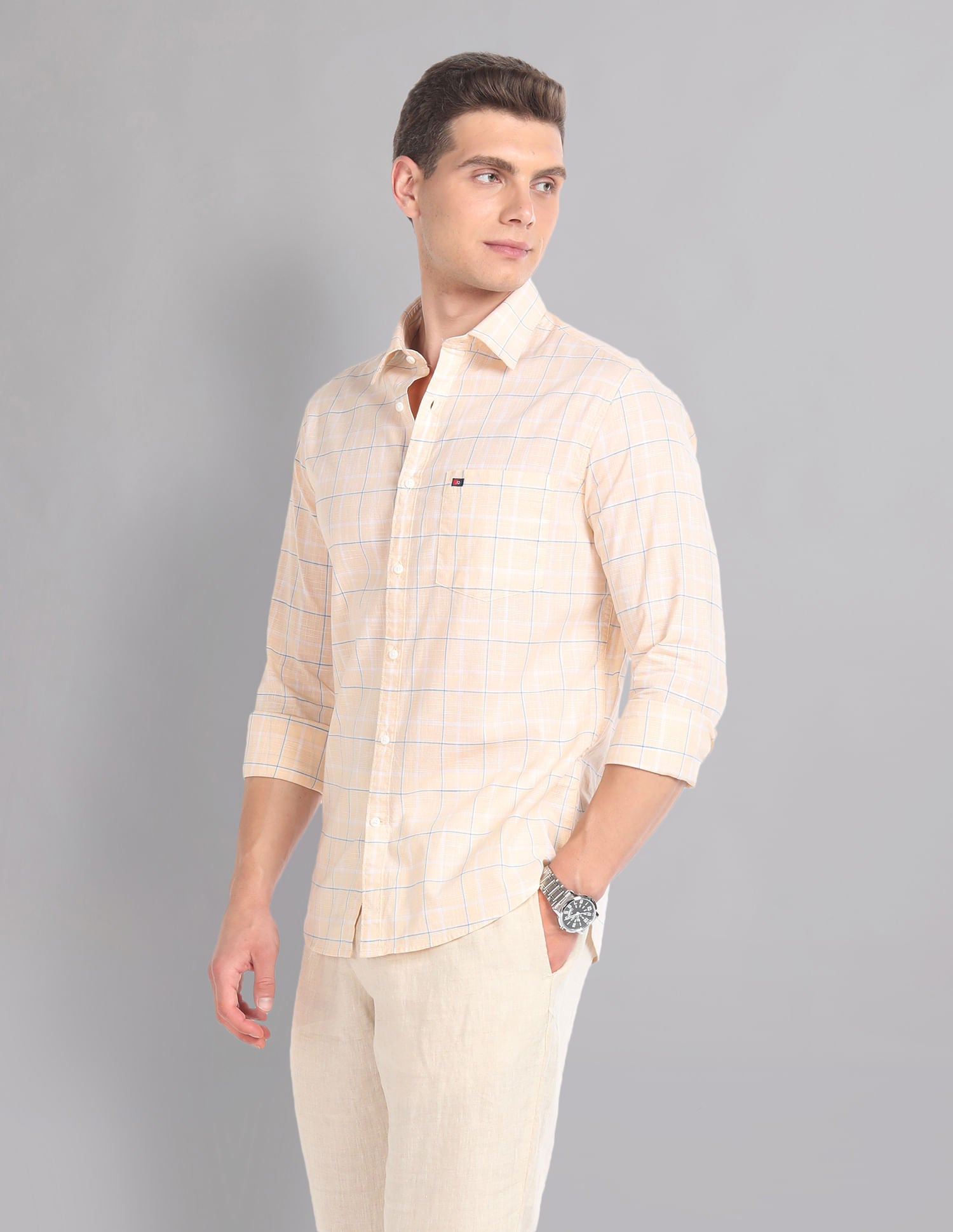 Tartan Check Pure Cotton Summer Shirt
