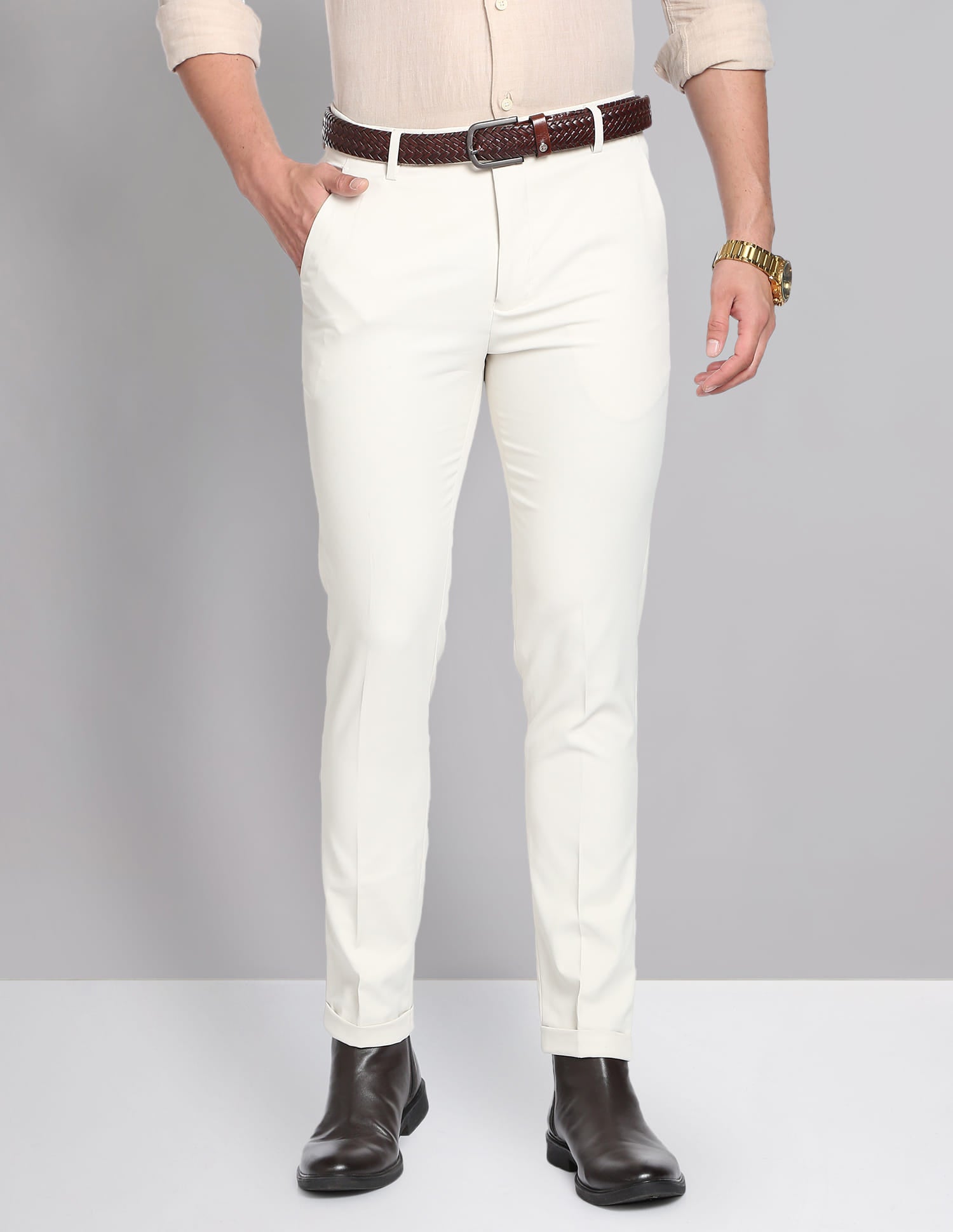 White Mens Trousers