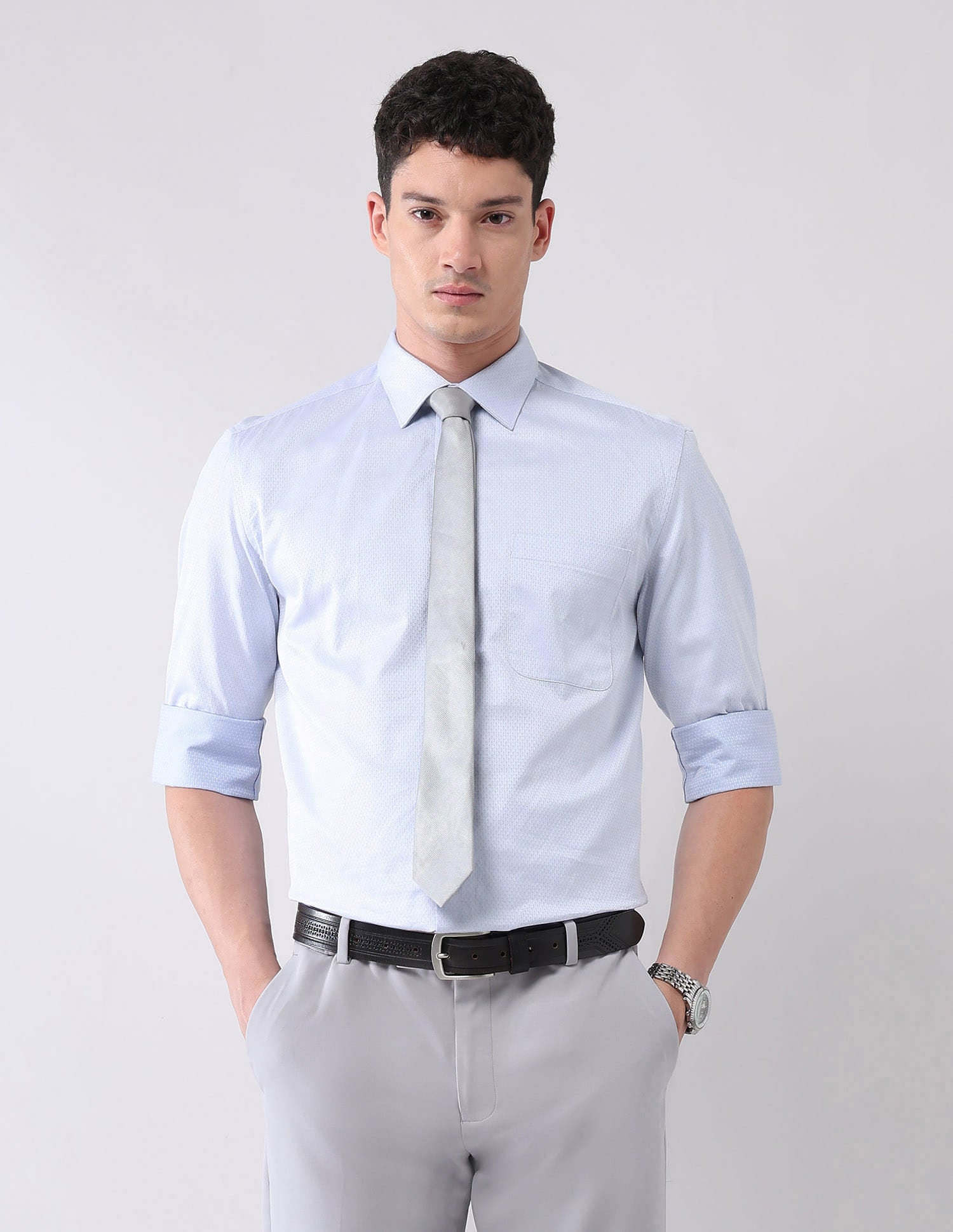 Style-Draped Regular Fit Abstract Printed Shirt