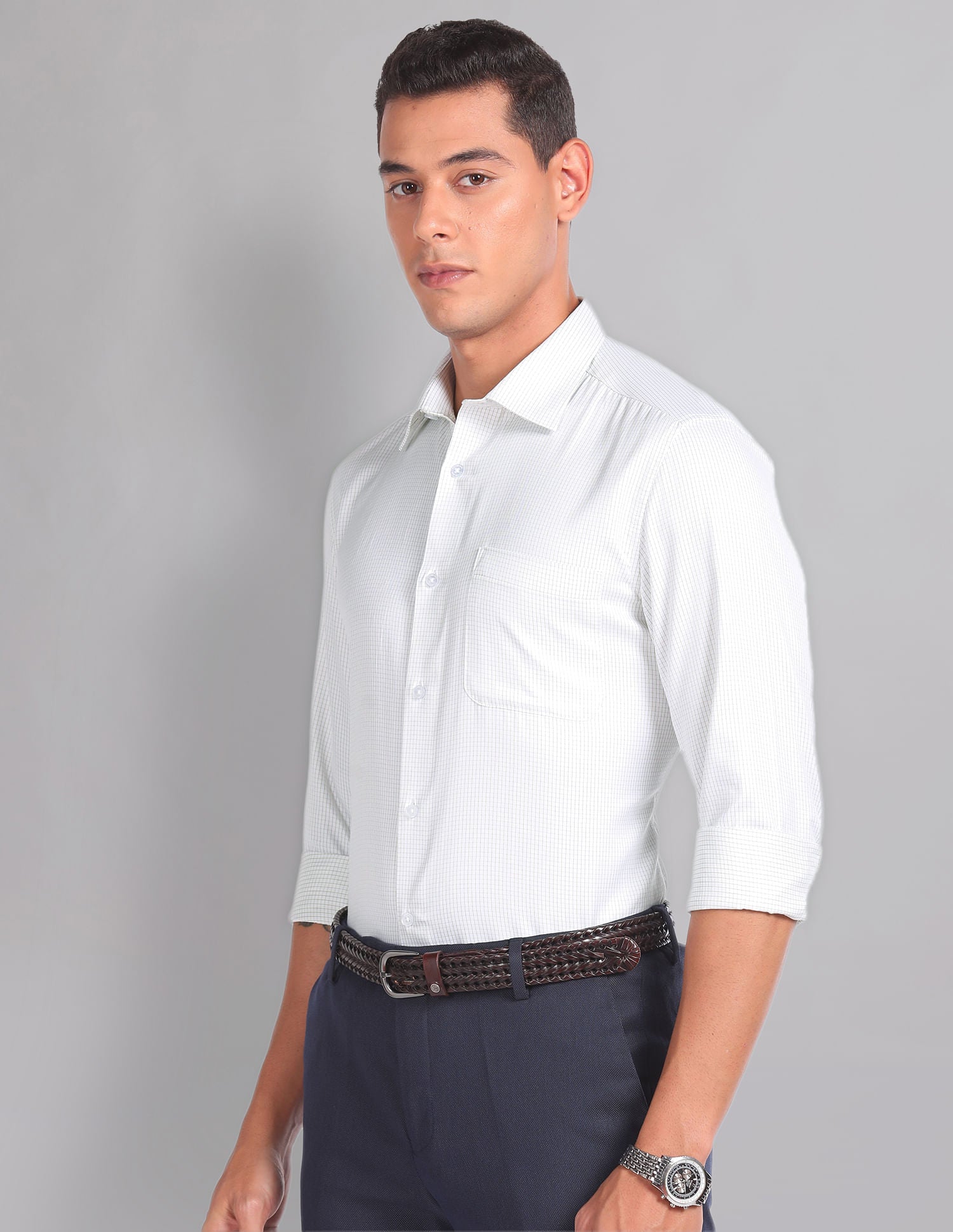 Micro Check Sartorial Formal Shirt