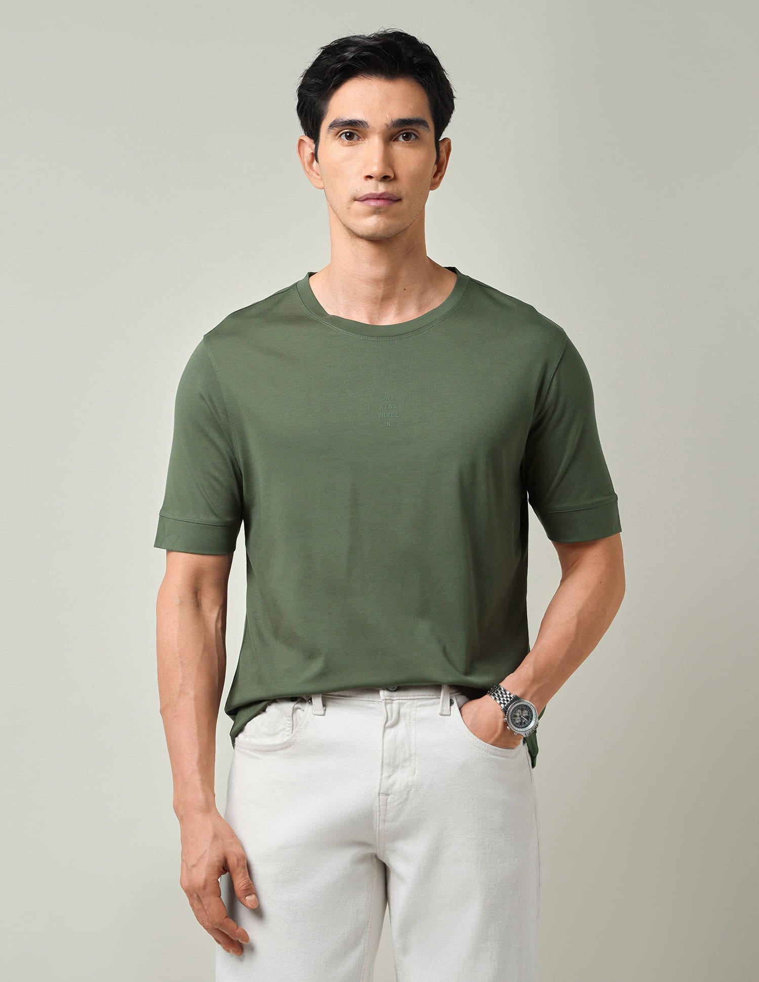 Stylish & Solid Regular Fit T-Shirt