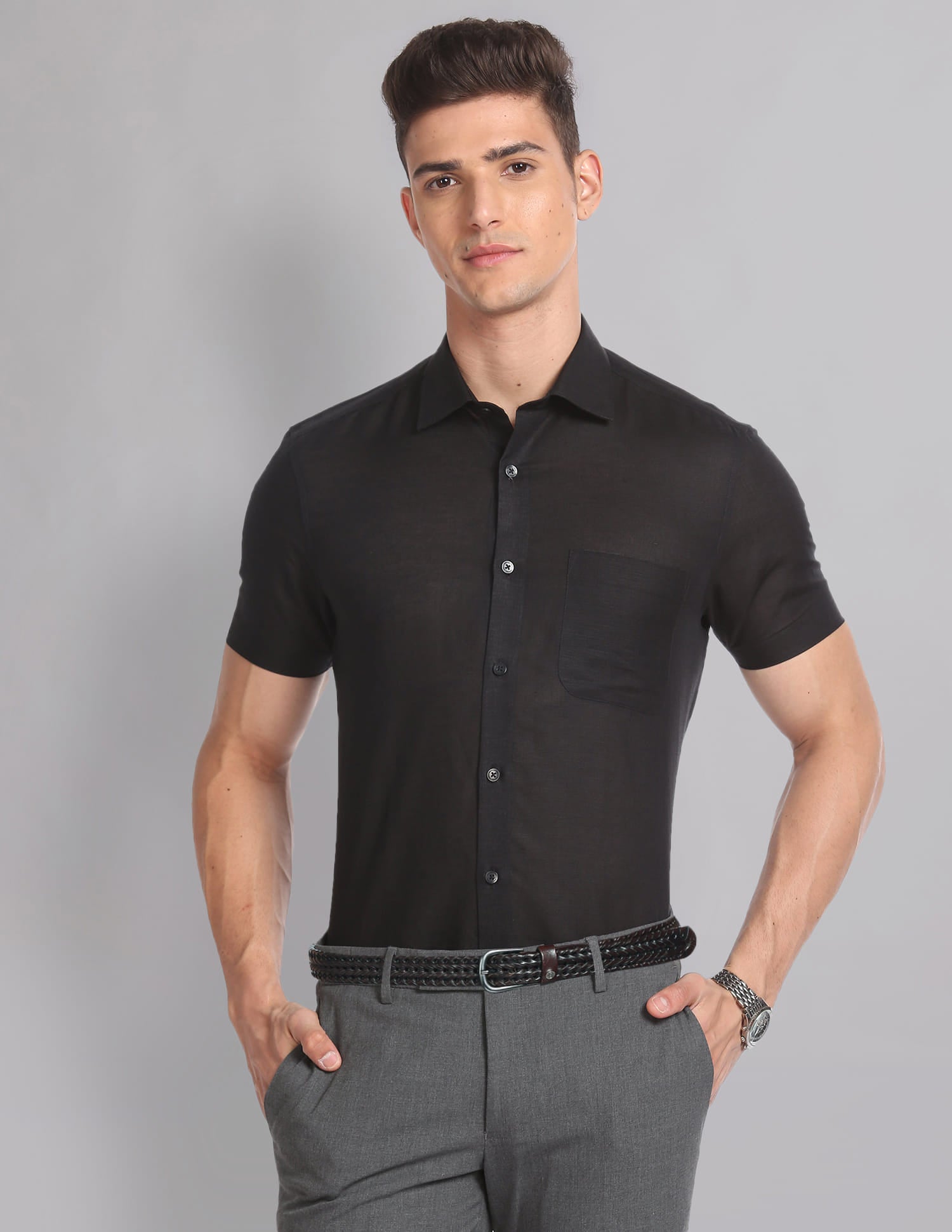 Short Sleeve Irish Linen Shirt