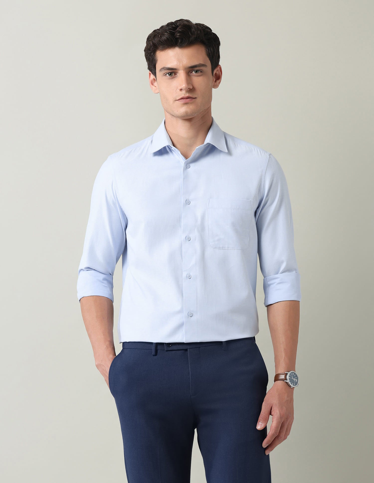 Textured Regular Fit Dobby Shirt