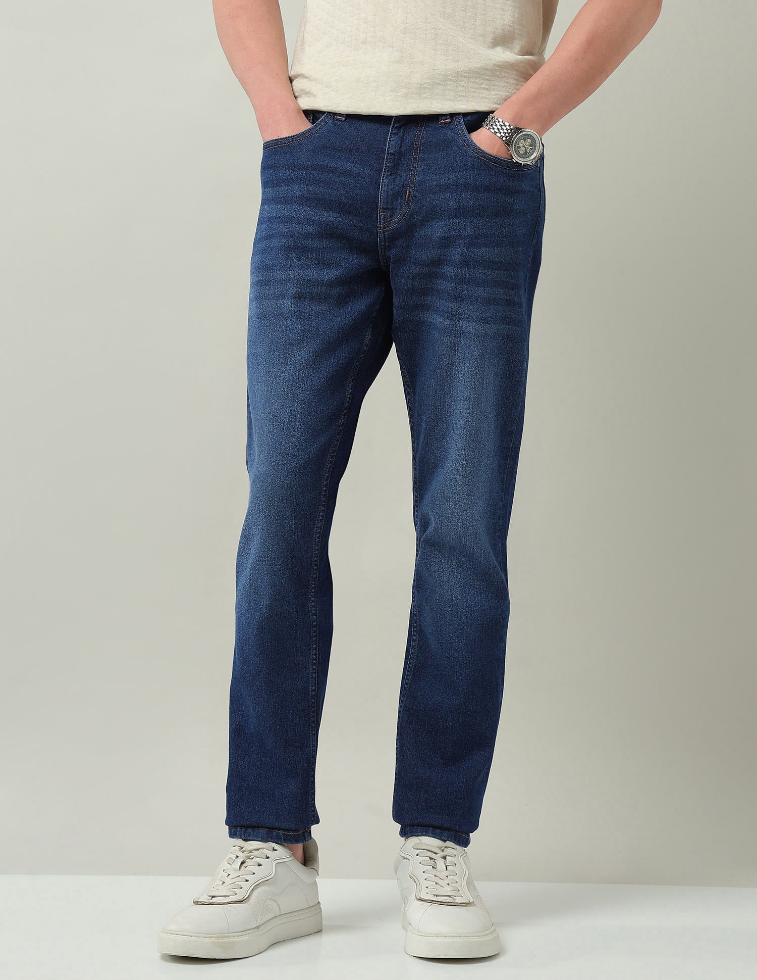 Mid Rise Slim Fit Jeans