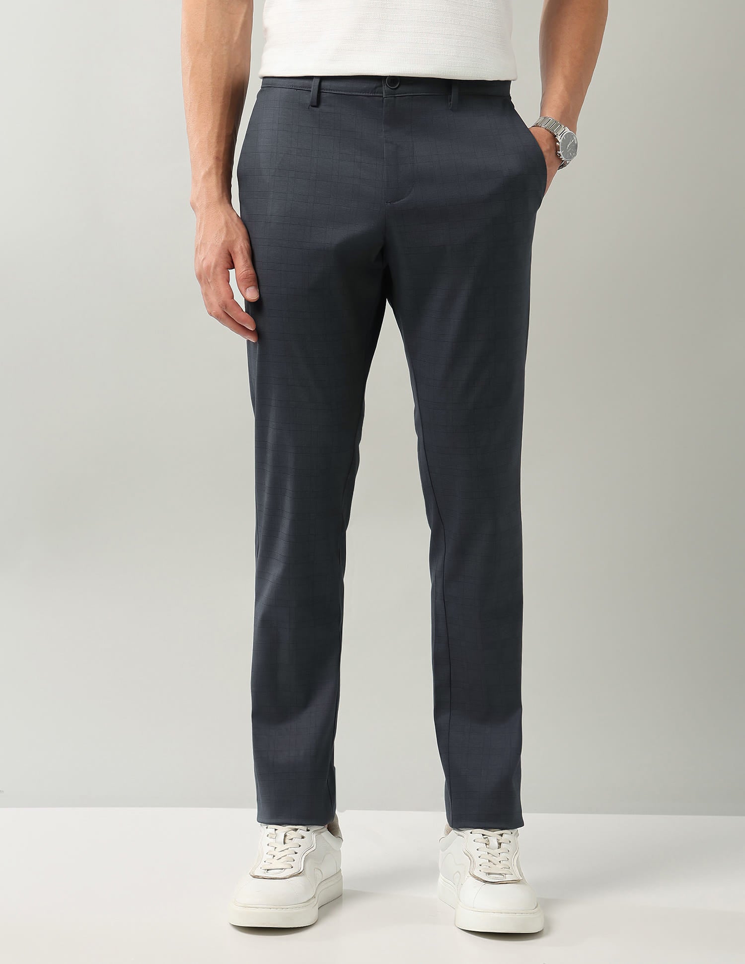 City Cut Modern Slim Fit Textured Chinos