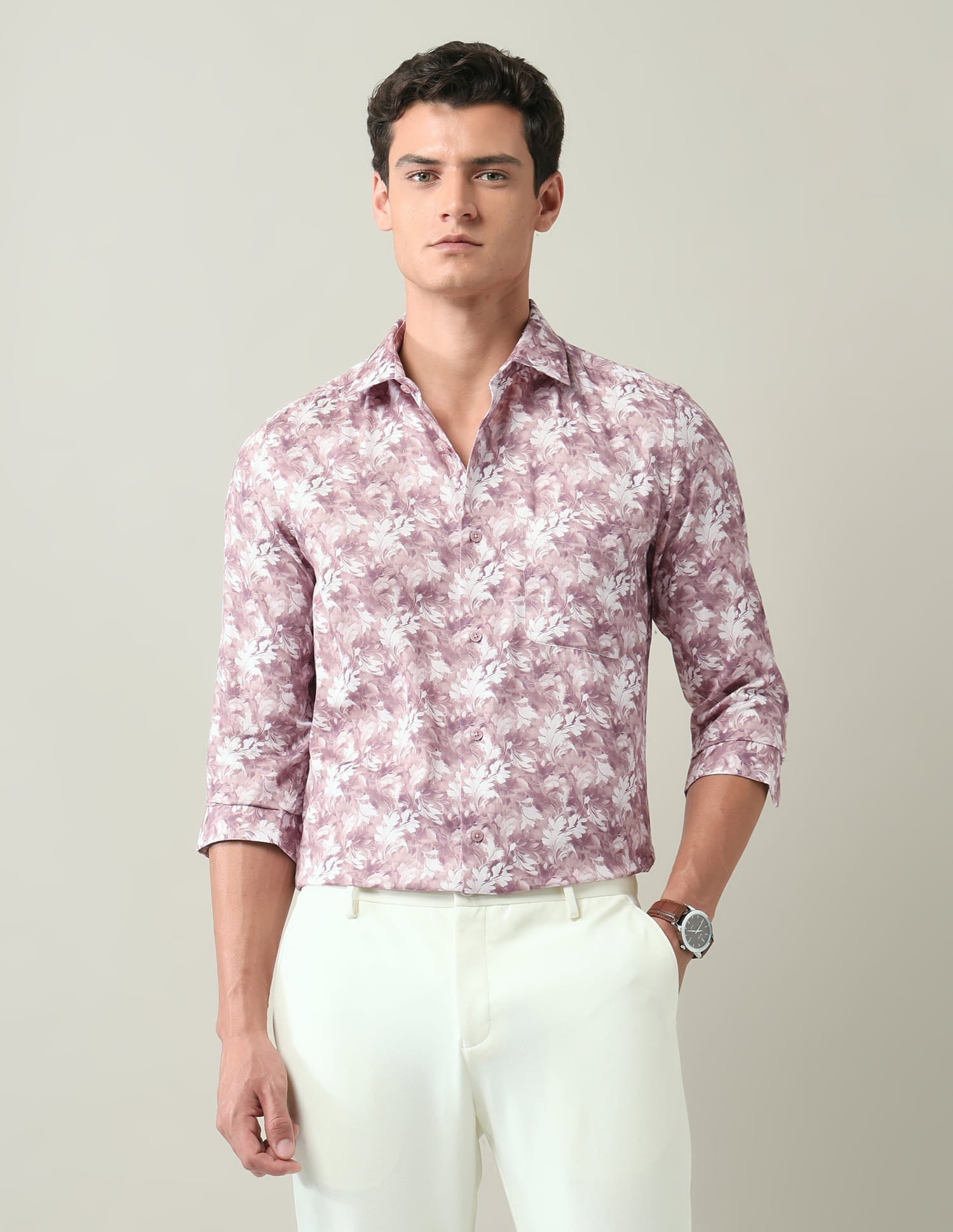 Floral Printed Regular Fit Shirt