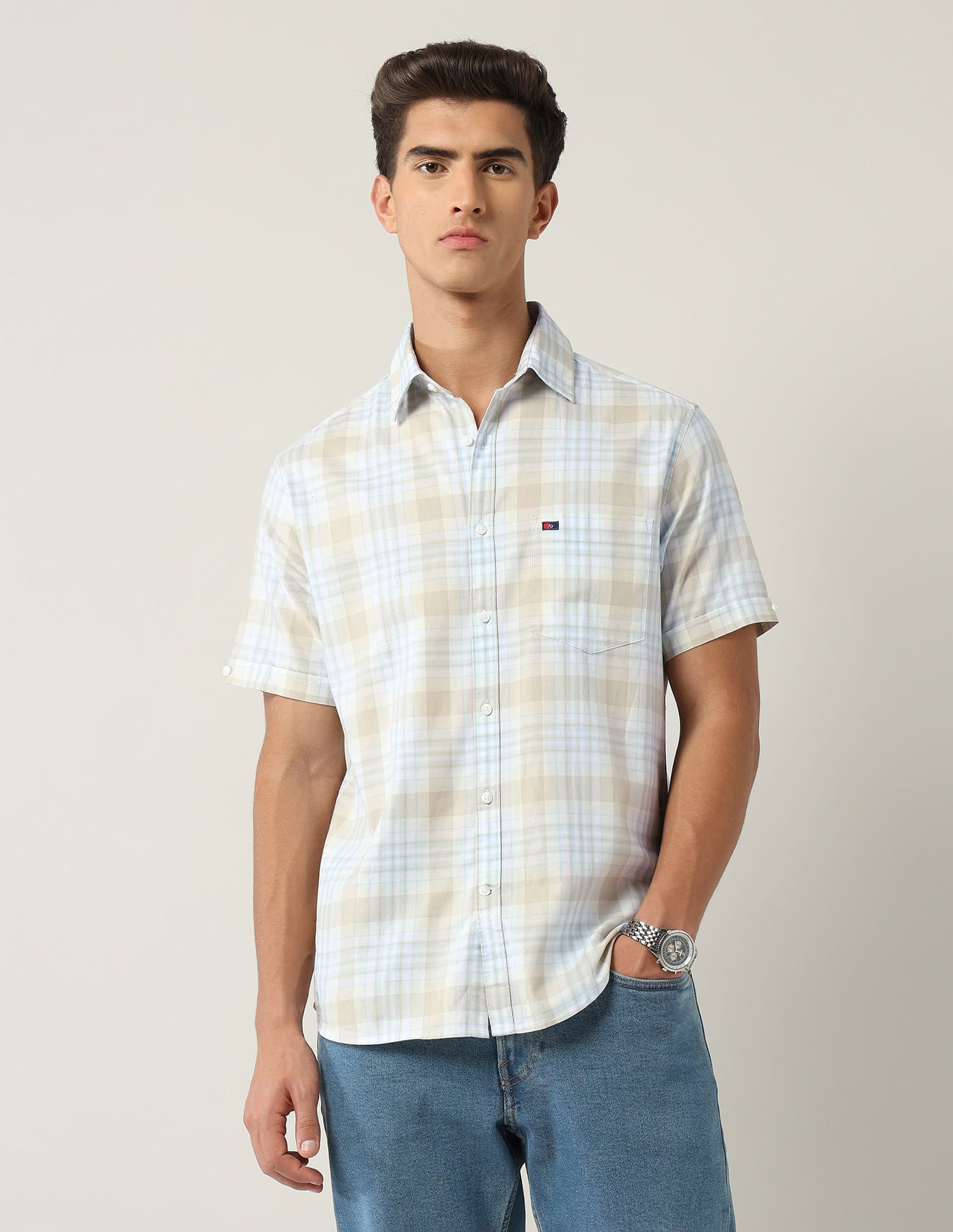 Modern Slim Fit Tartan Checked Shirt