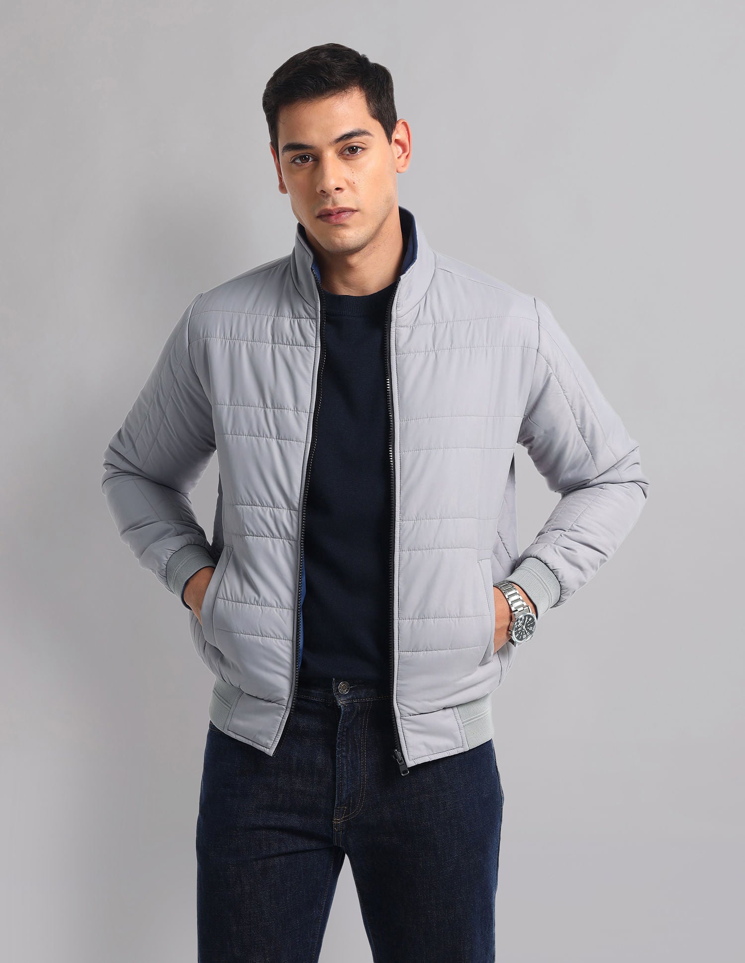 City Chill High Neck Reversible Jacket