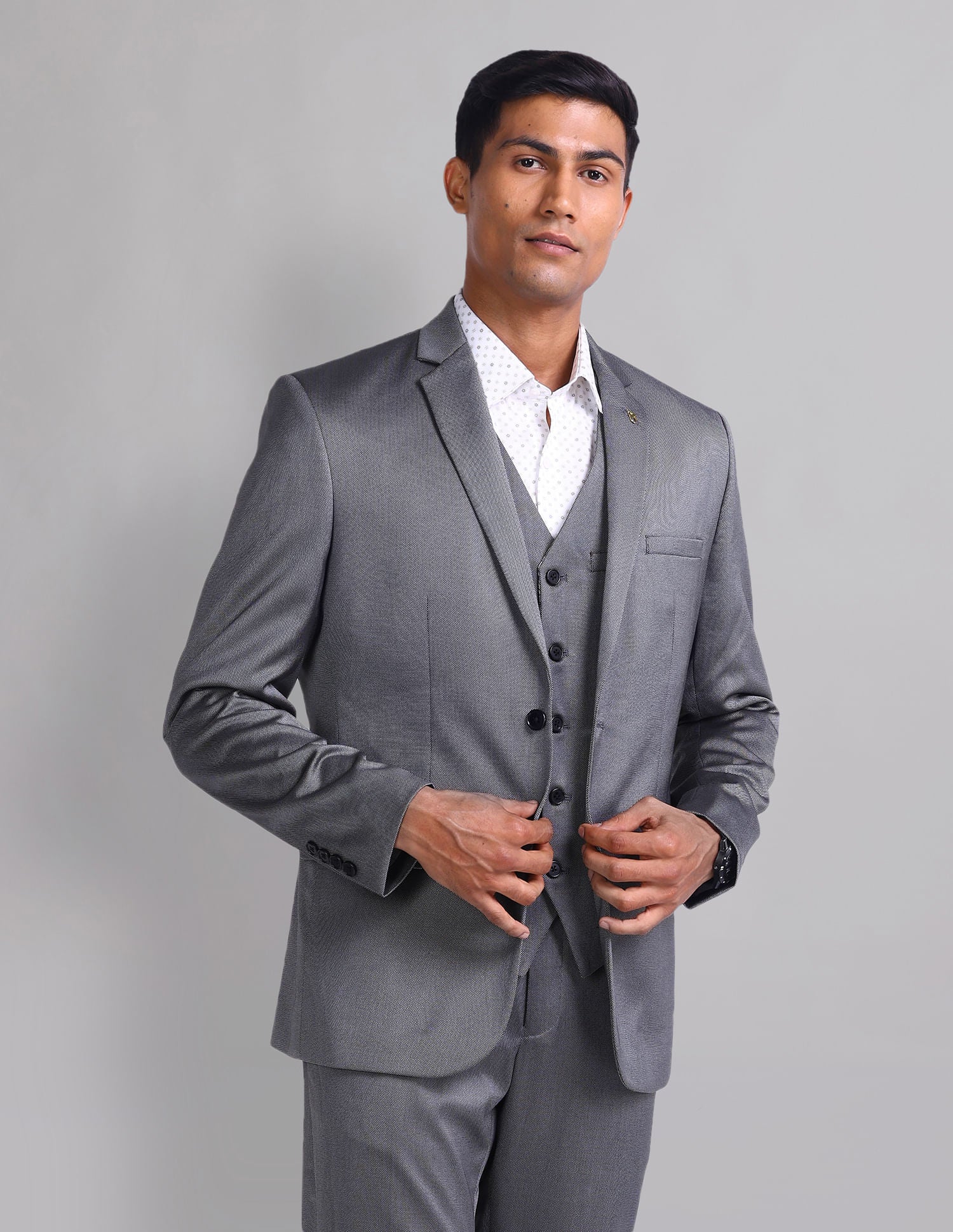 Executive Edged Tailored Fit Three Piece Suit