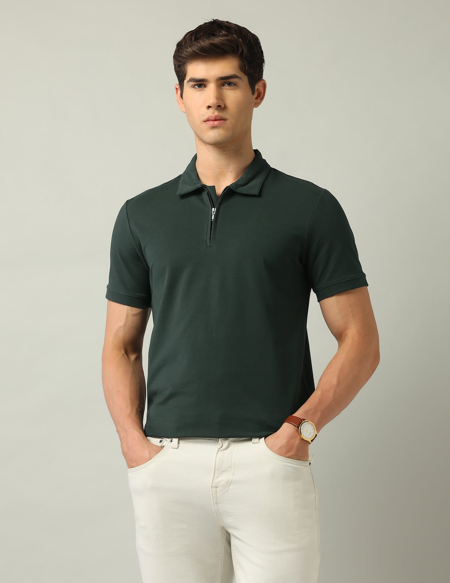 Solid Modern Slim Fit Polo Shirt