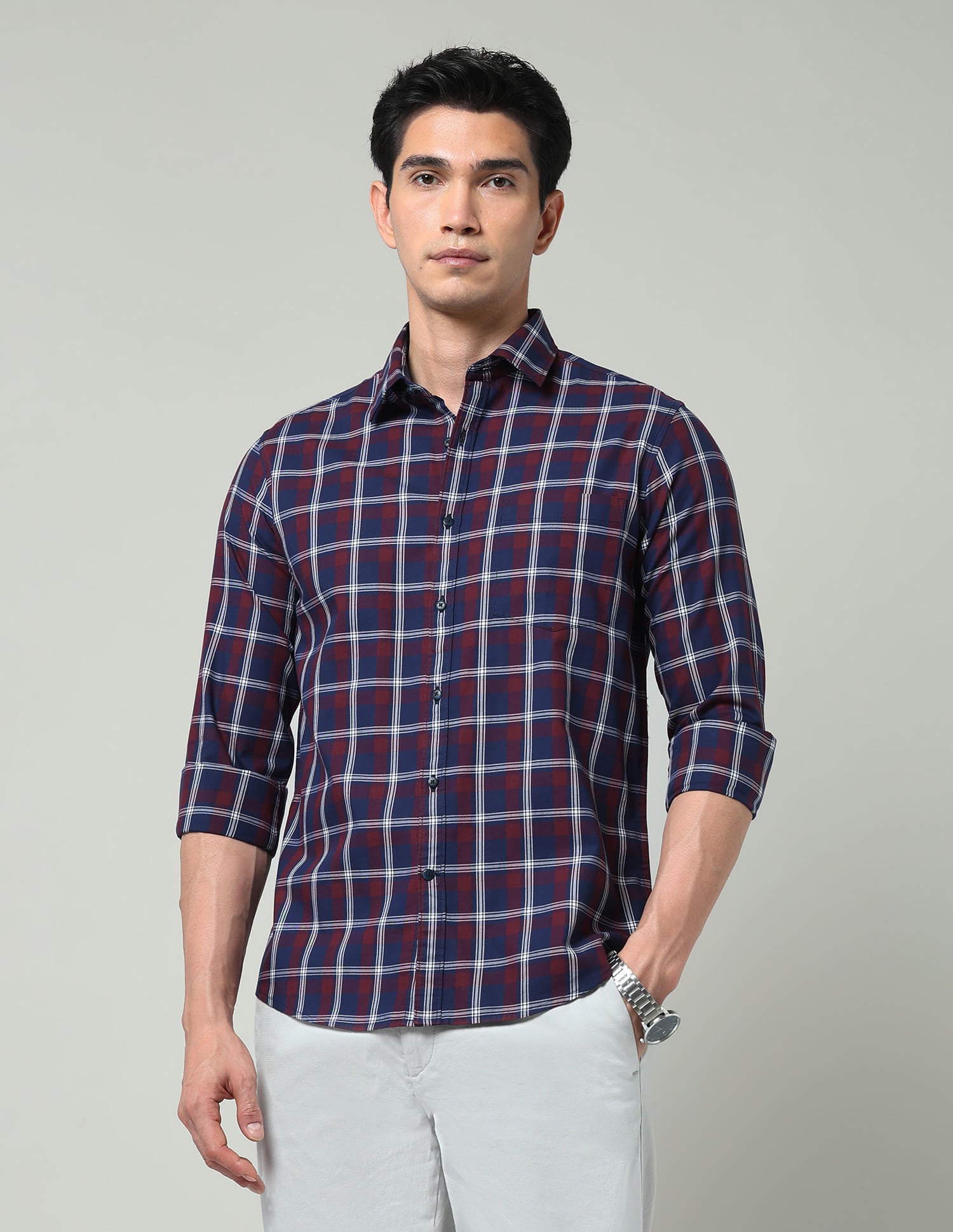Tartan Checked Slim Fit Shirt