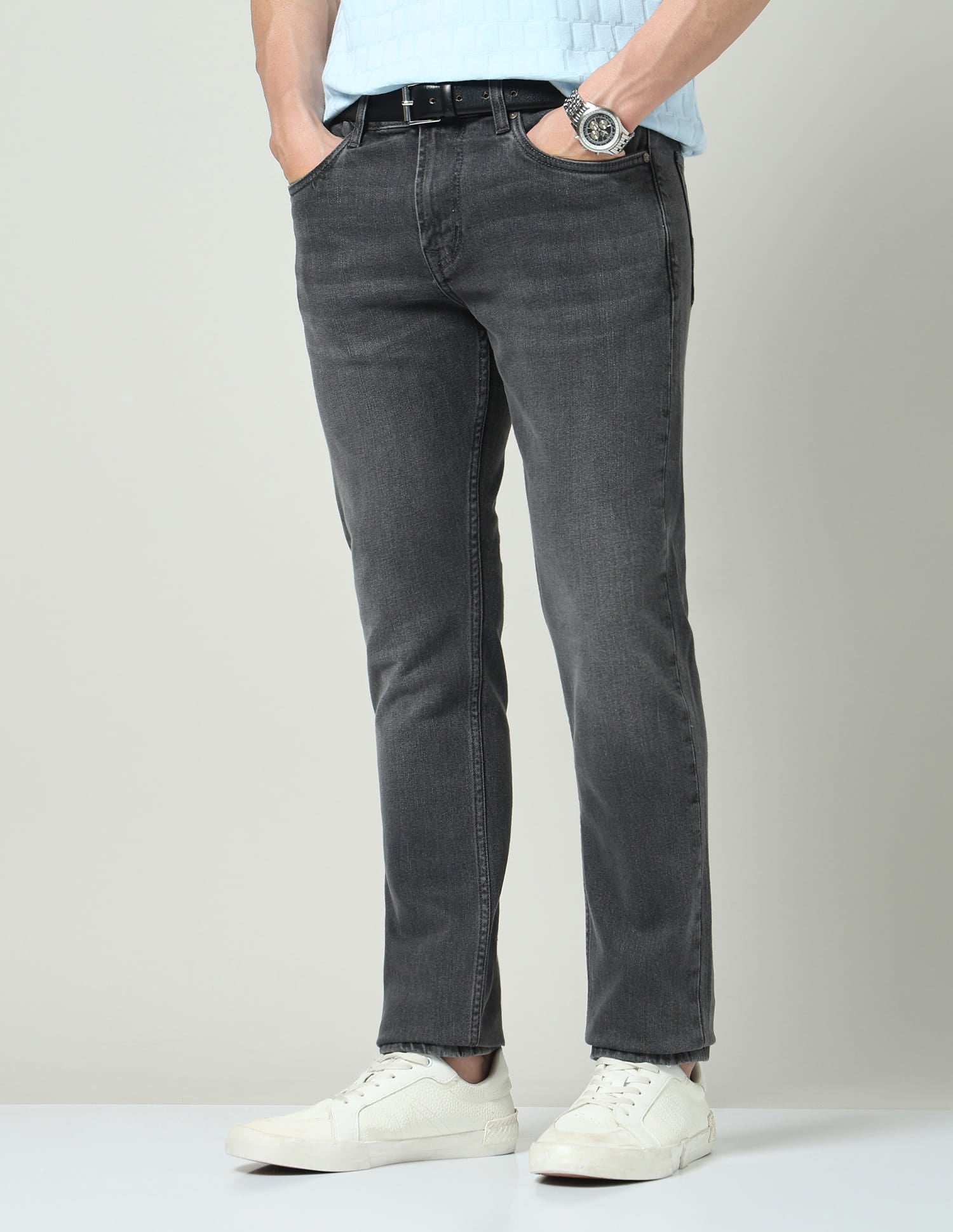 Adventure Essential Slim Fit Mid-Rise Whiskered Jeans