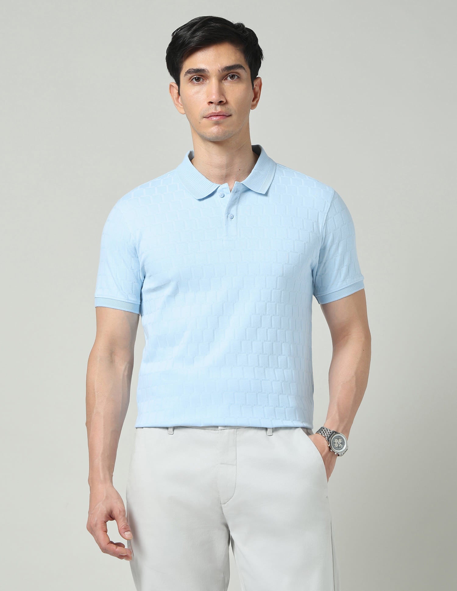 City Drift Textured Slim Fit Polo Shirt