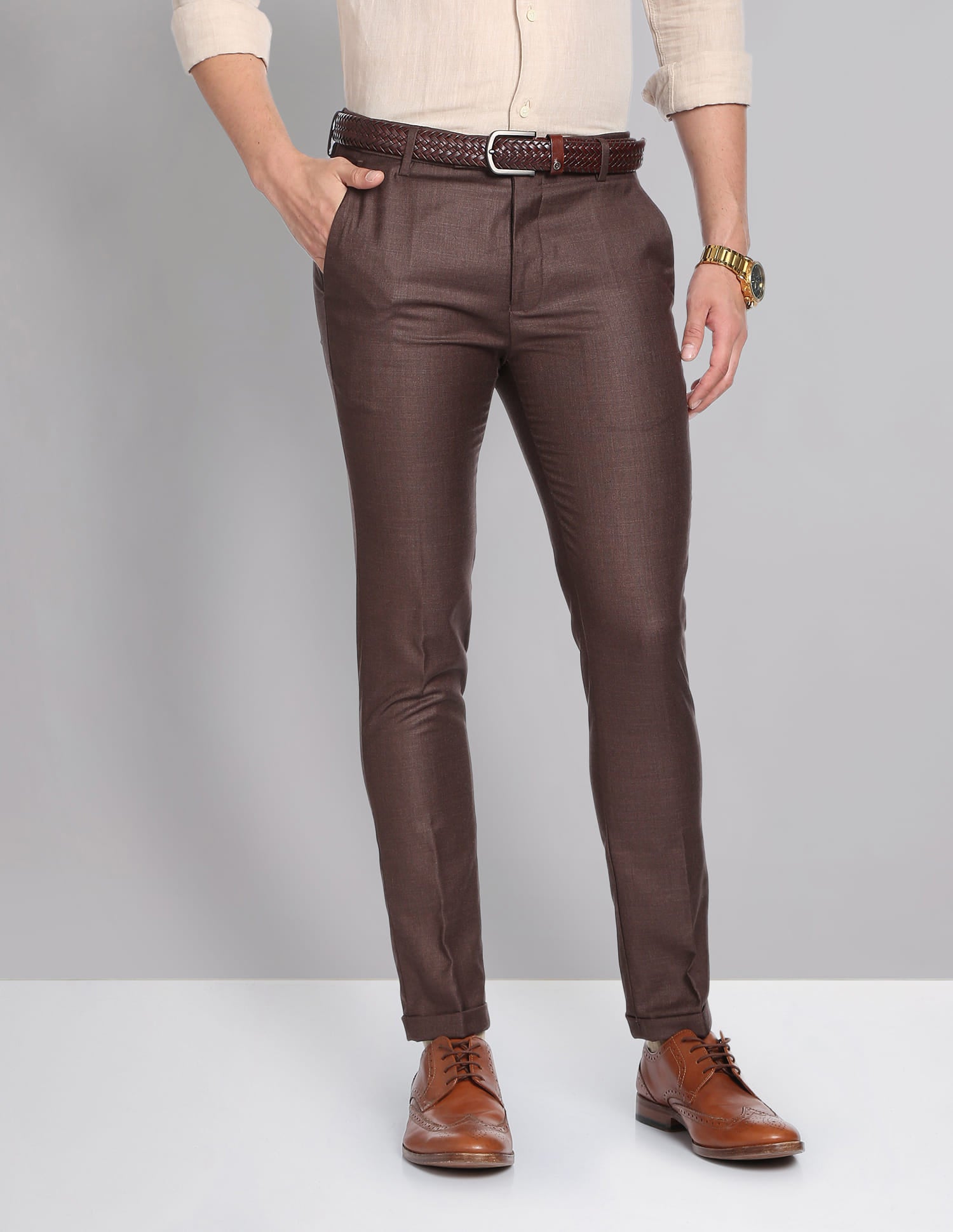 Heathered Sartorial Formal Trousers