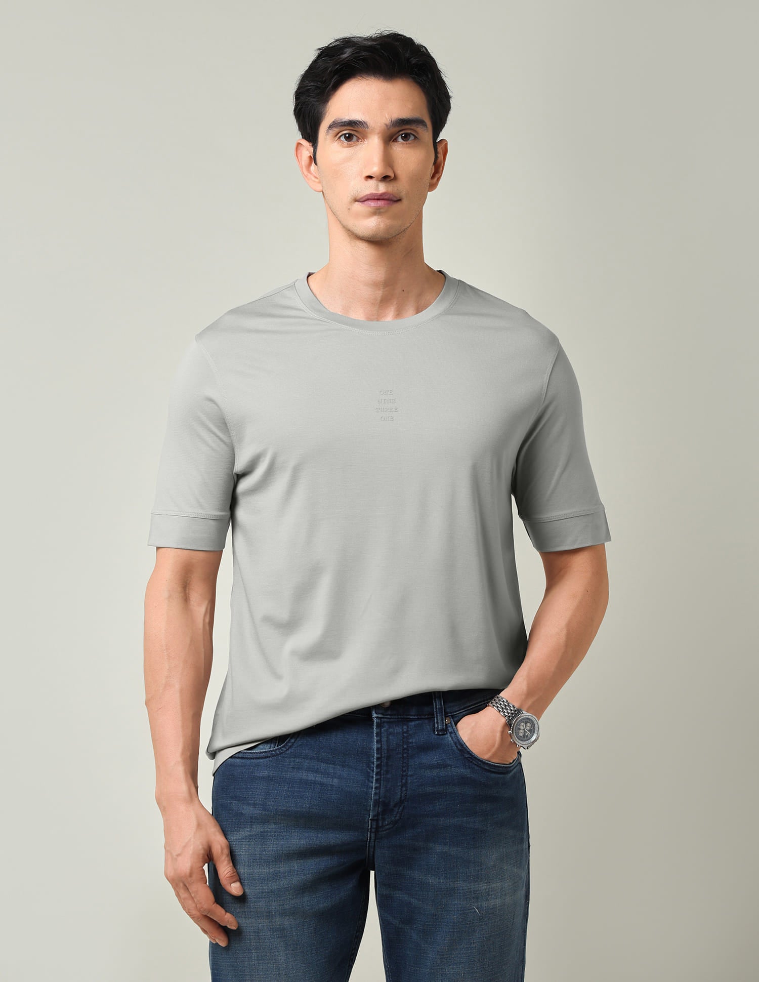Stylish & Solid Regular Fit T-Shirt