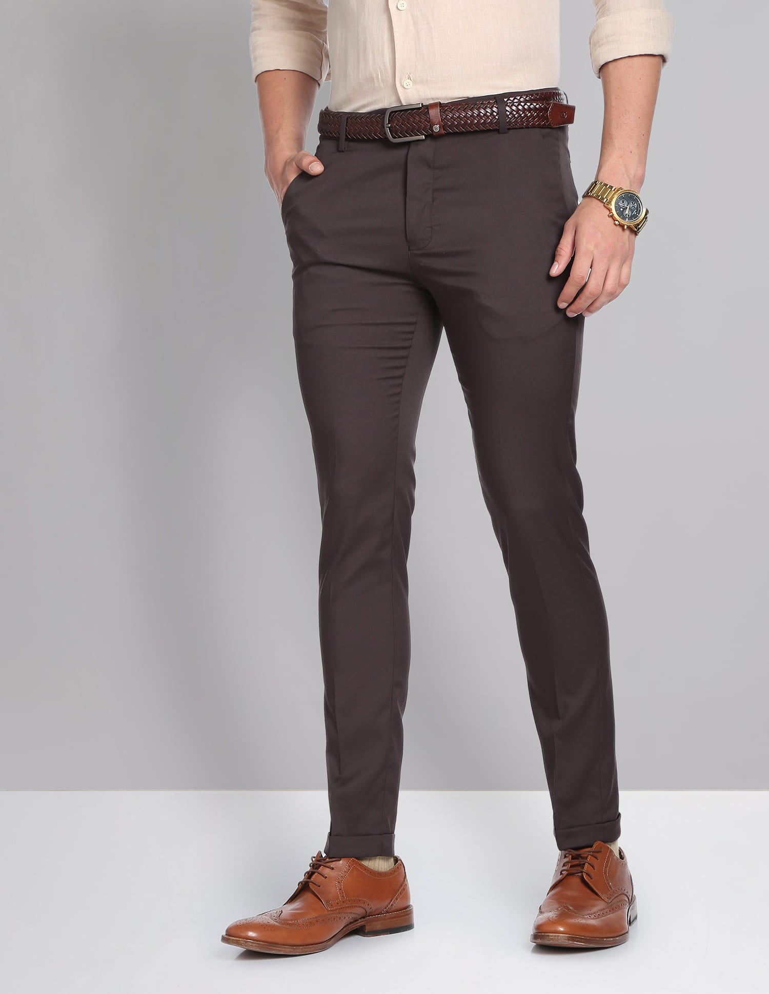 Brown Mens Trousers
