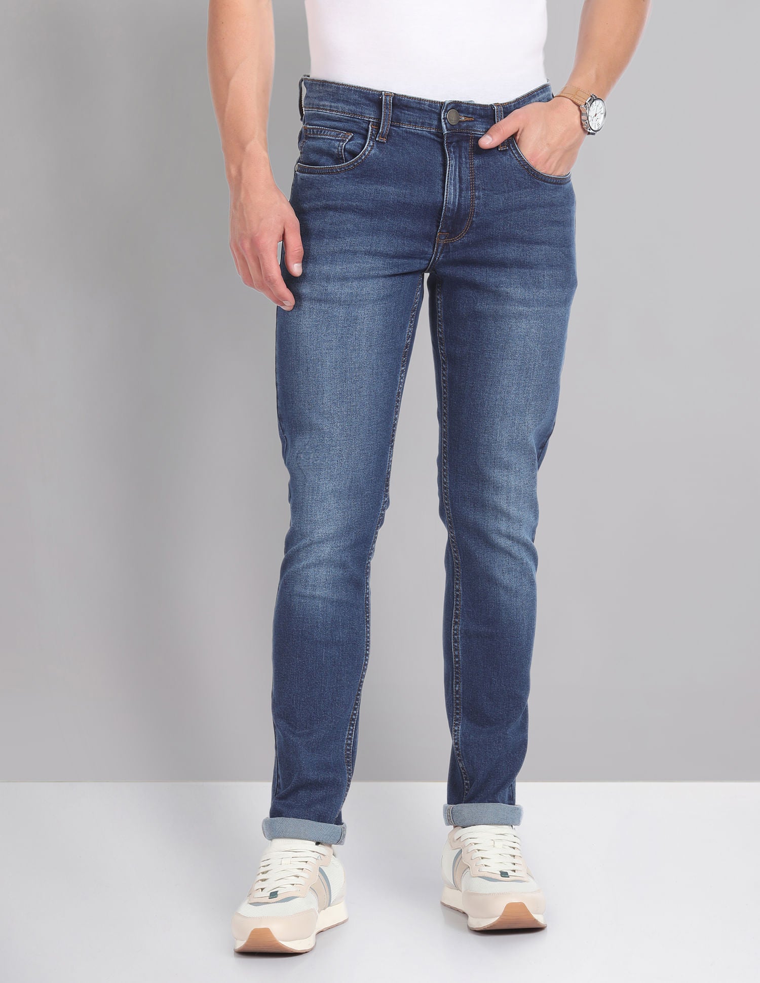 Refined Mid Rise Skinny Fit Jeans
