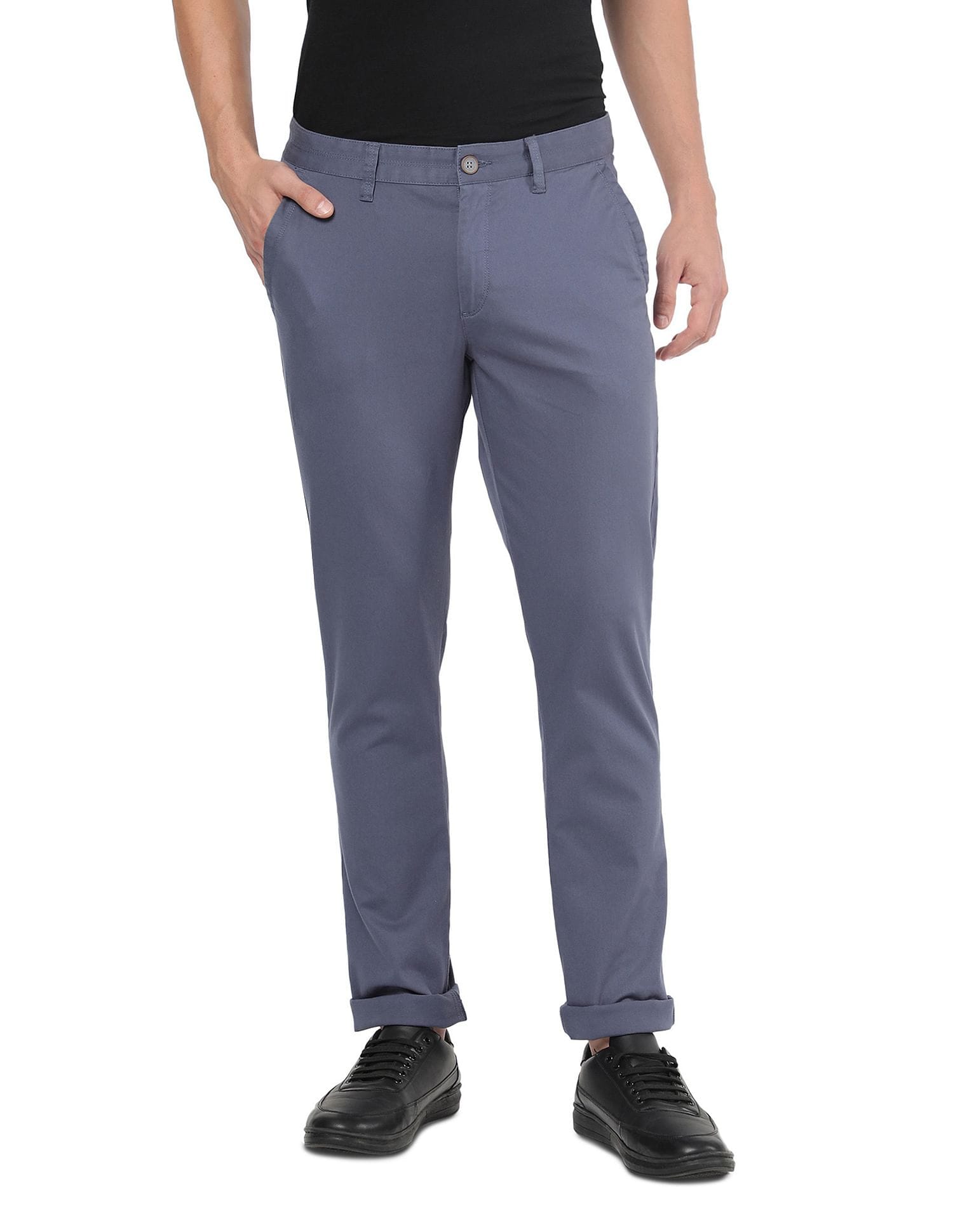 Modern Slim Fit Flat Front Chinos