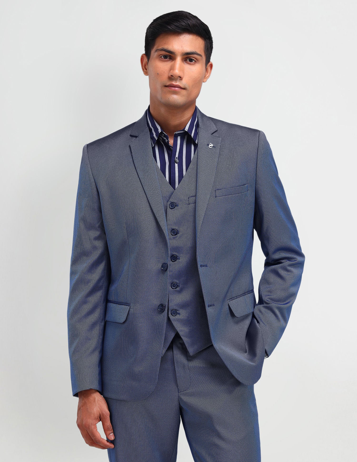 Executive Edged Tailored Fit Three Piece Suit