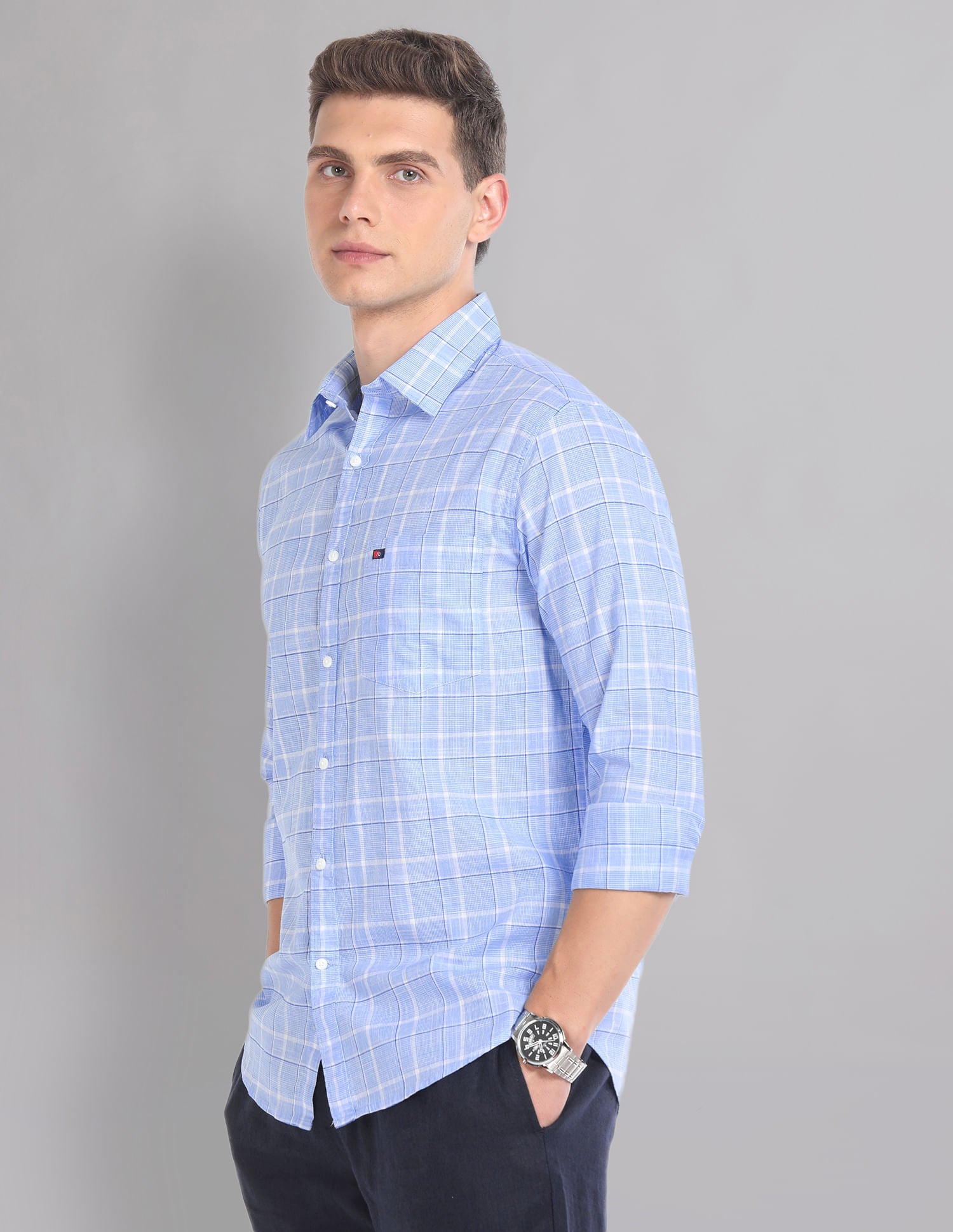 Tartan Check Pure Cotton Summer Shirt
