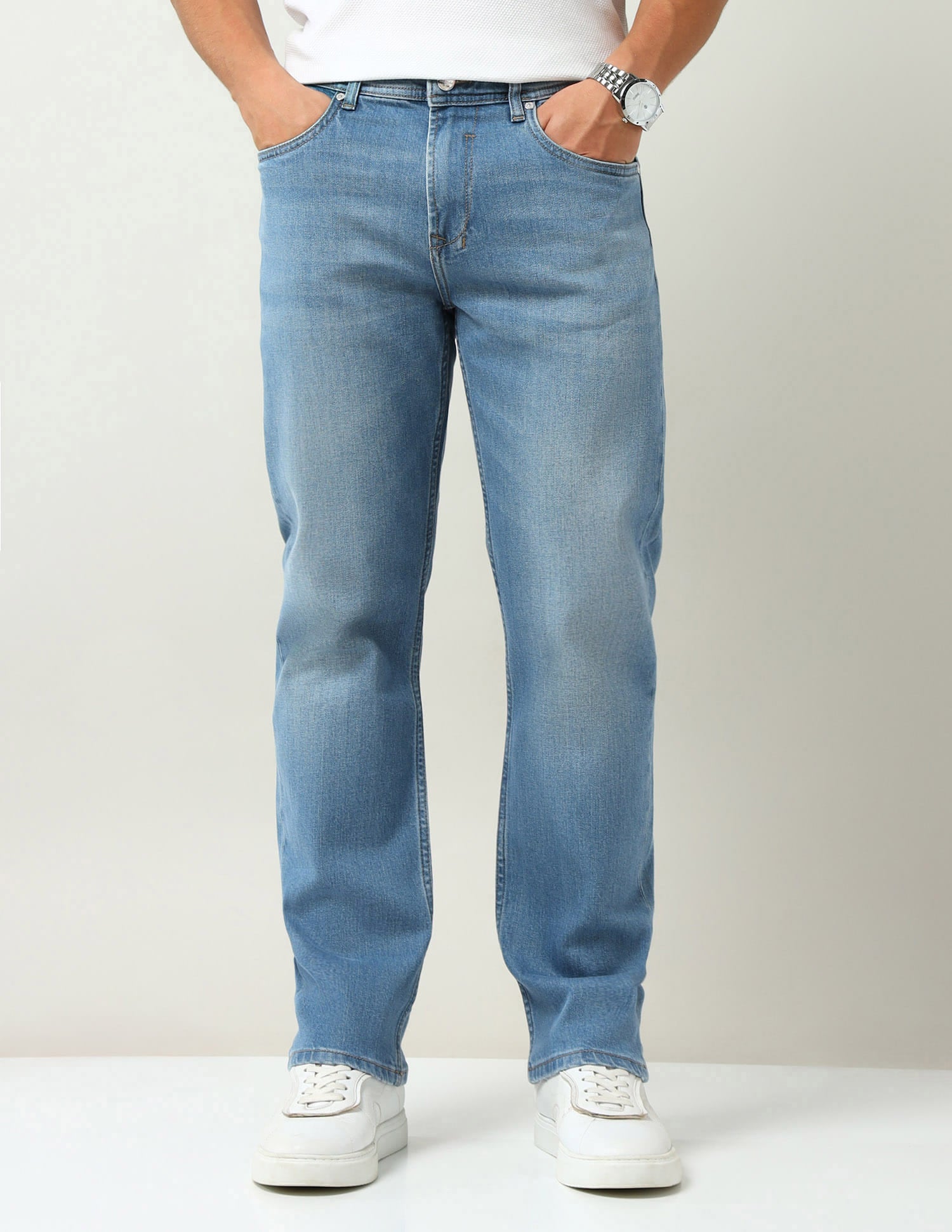 Mid Rise Comfort Slim Fit Jeans