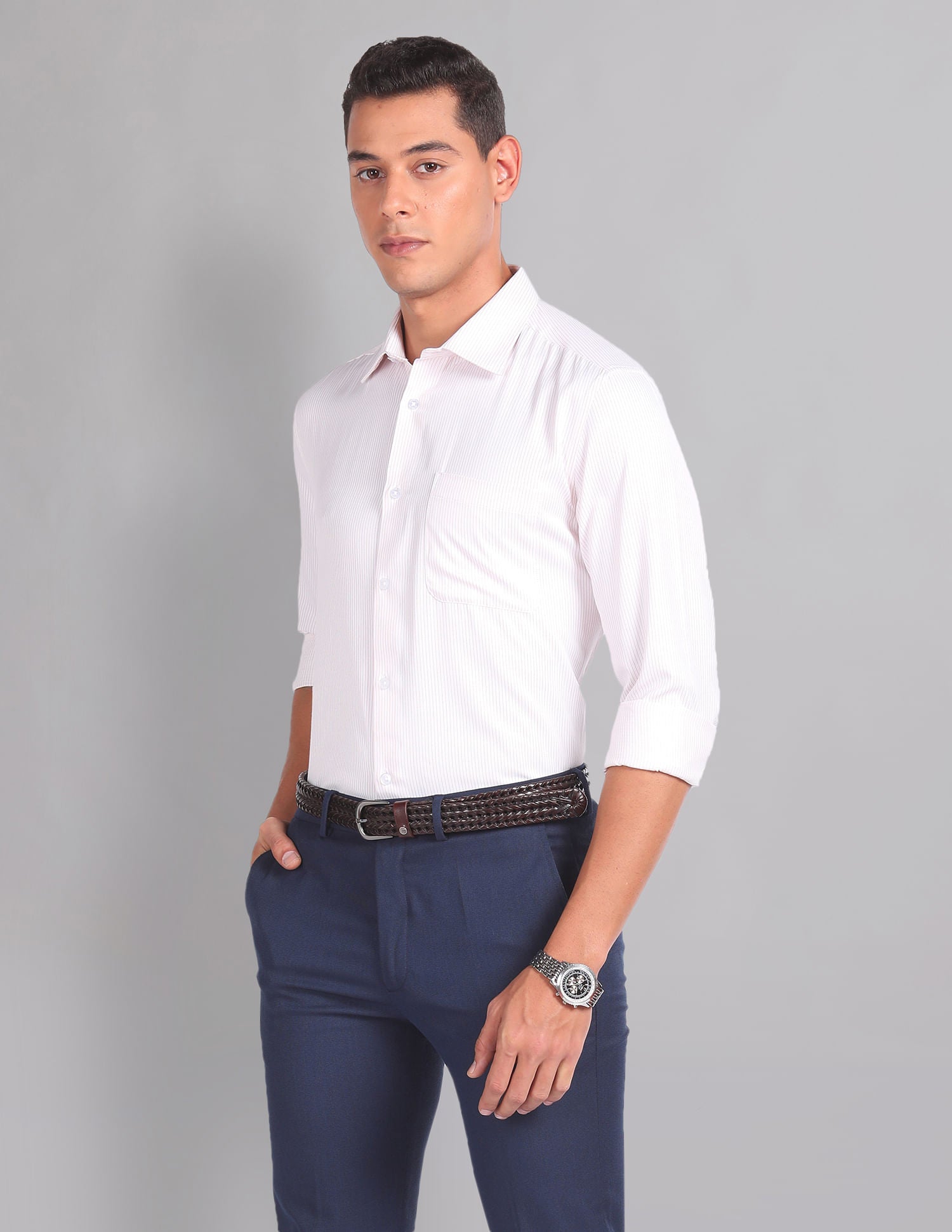 Vertical Stripe Sartorial Formal Shirt