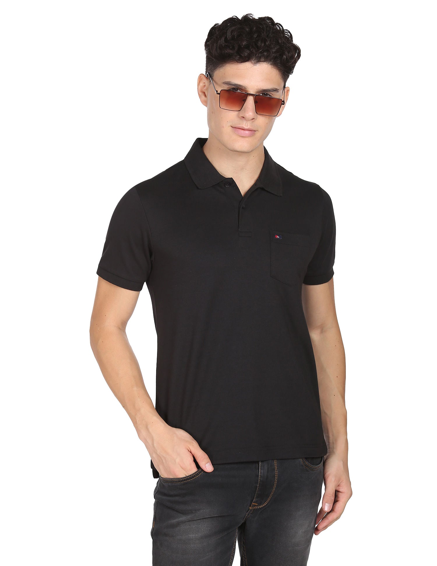 Style Flex Chest Pocket Easy Polo Shirt