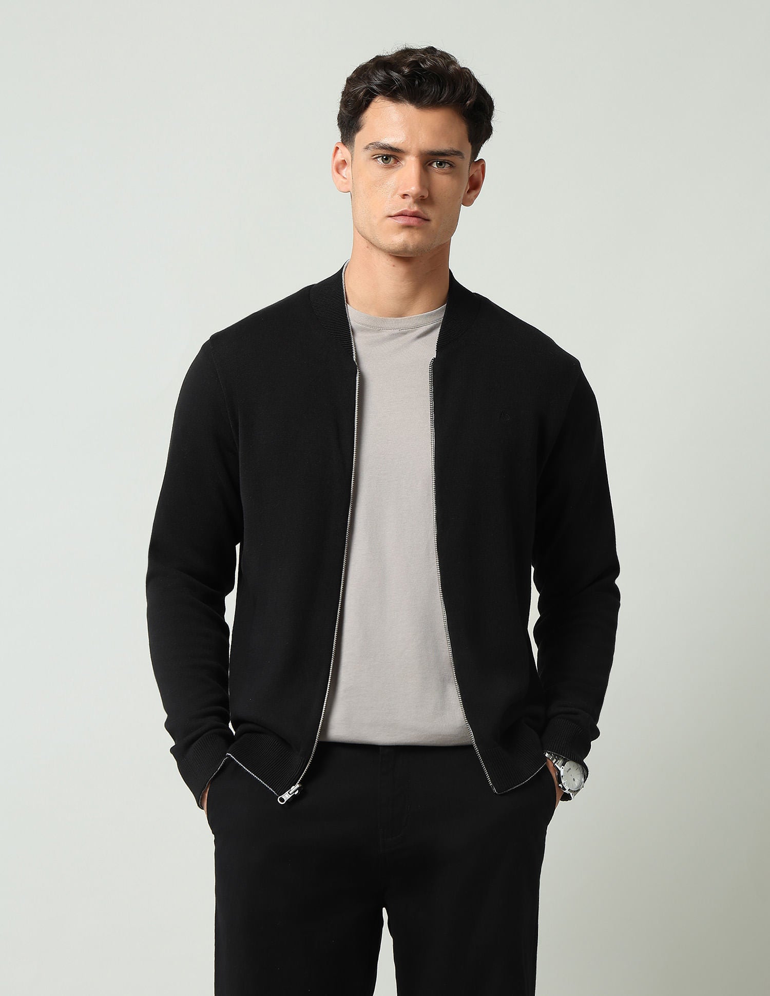 Wardrobe Essential Textured Modern Slim Fit Jacket