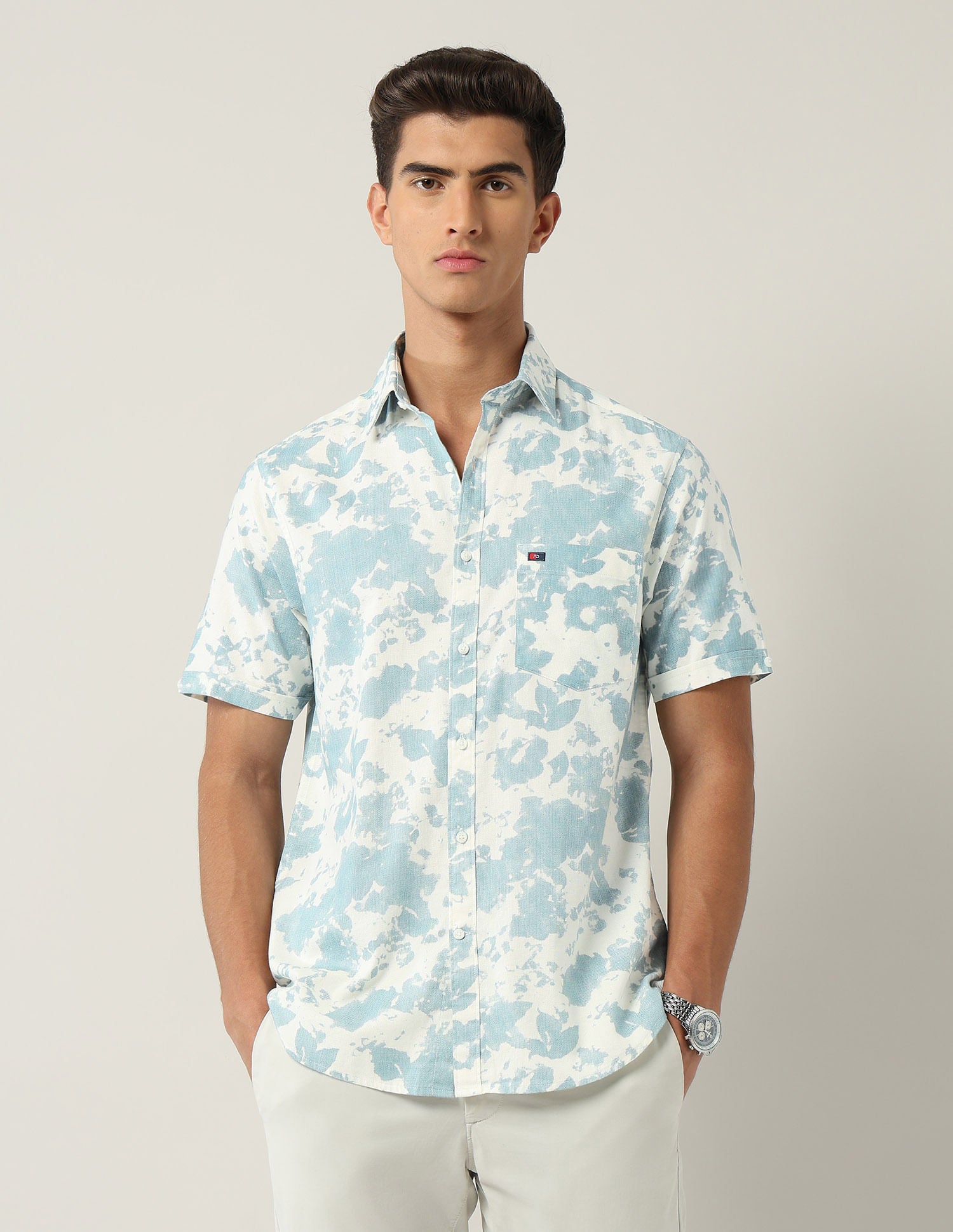 Abstract art Modern Slim Fit Tie & Dye Shirt