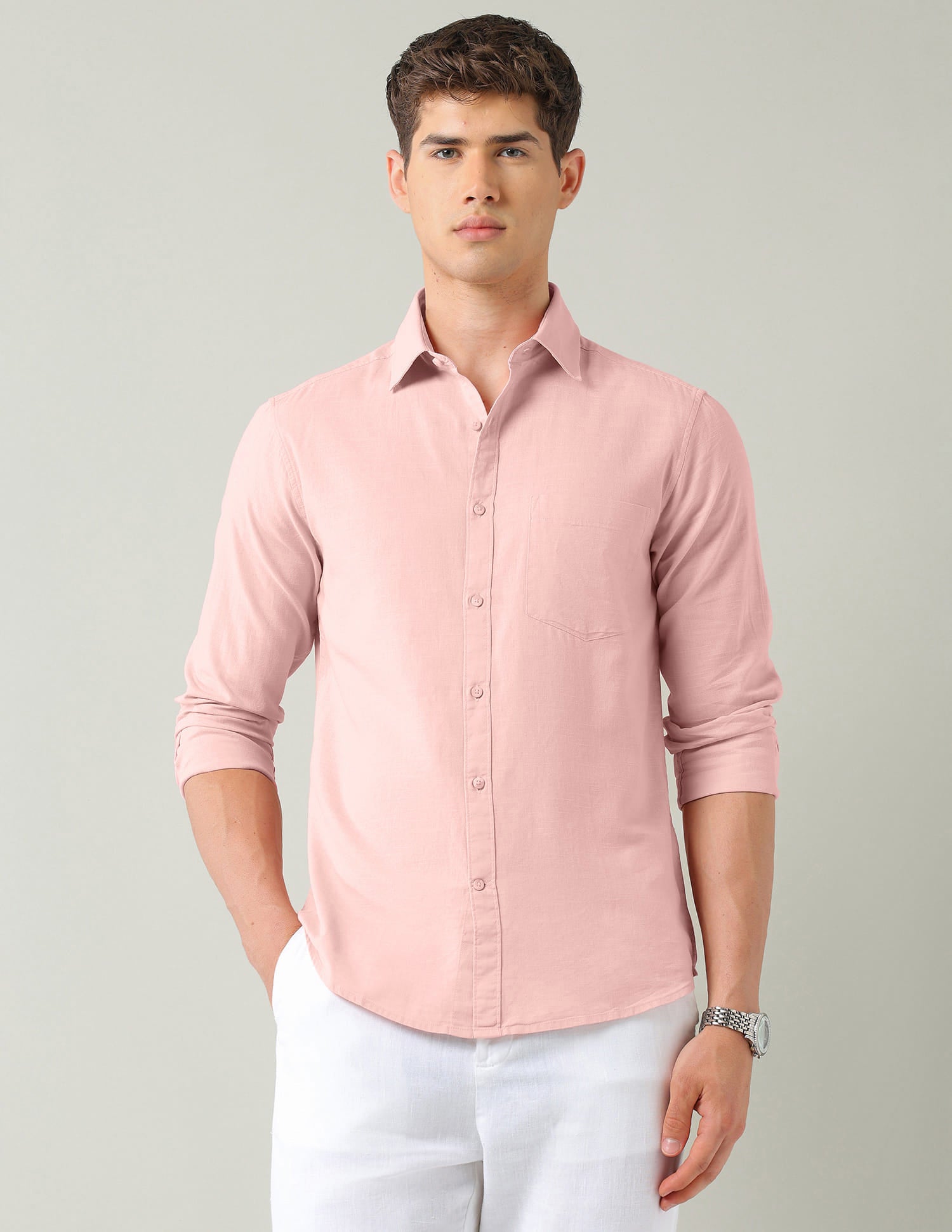 Solid Slim Fit Shirt