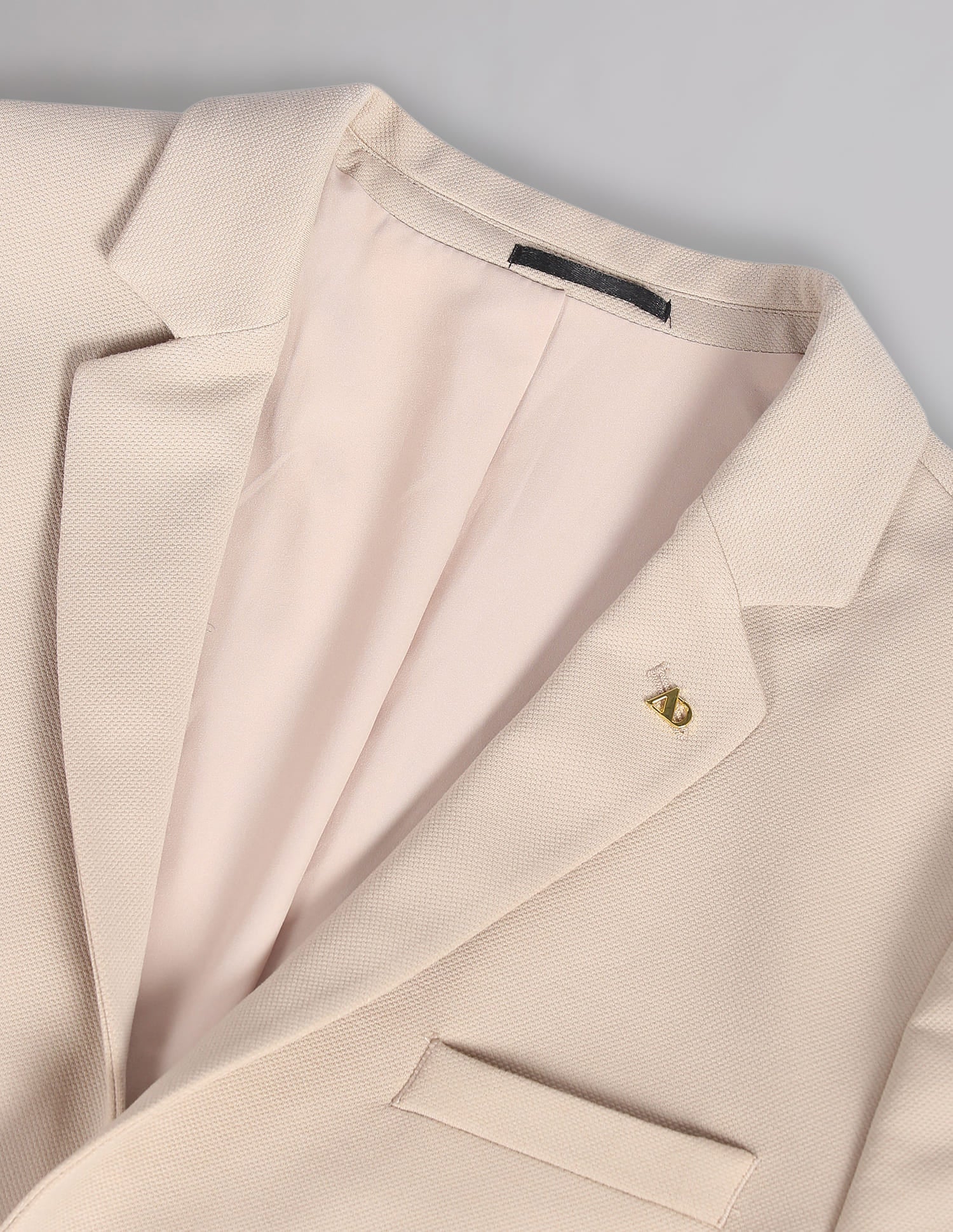 Slim Fit Knit Blazer
