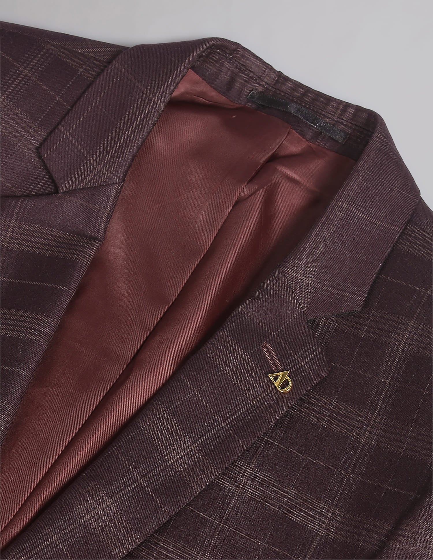 Tartan Check Tailored Regular Fit Blazer