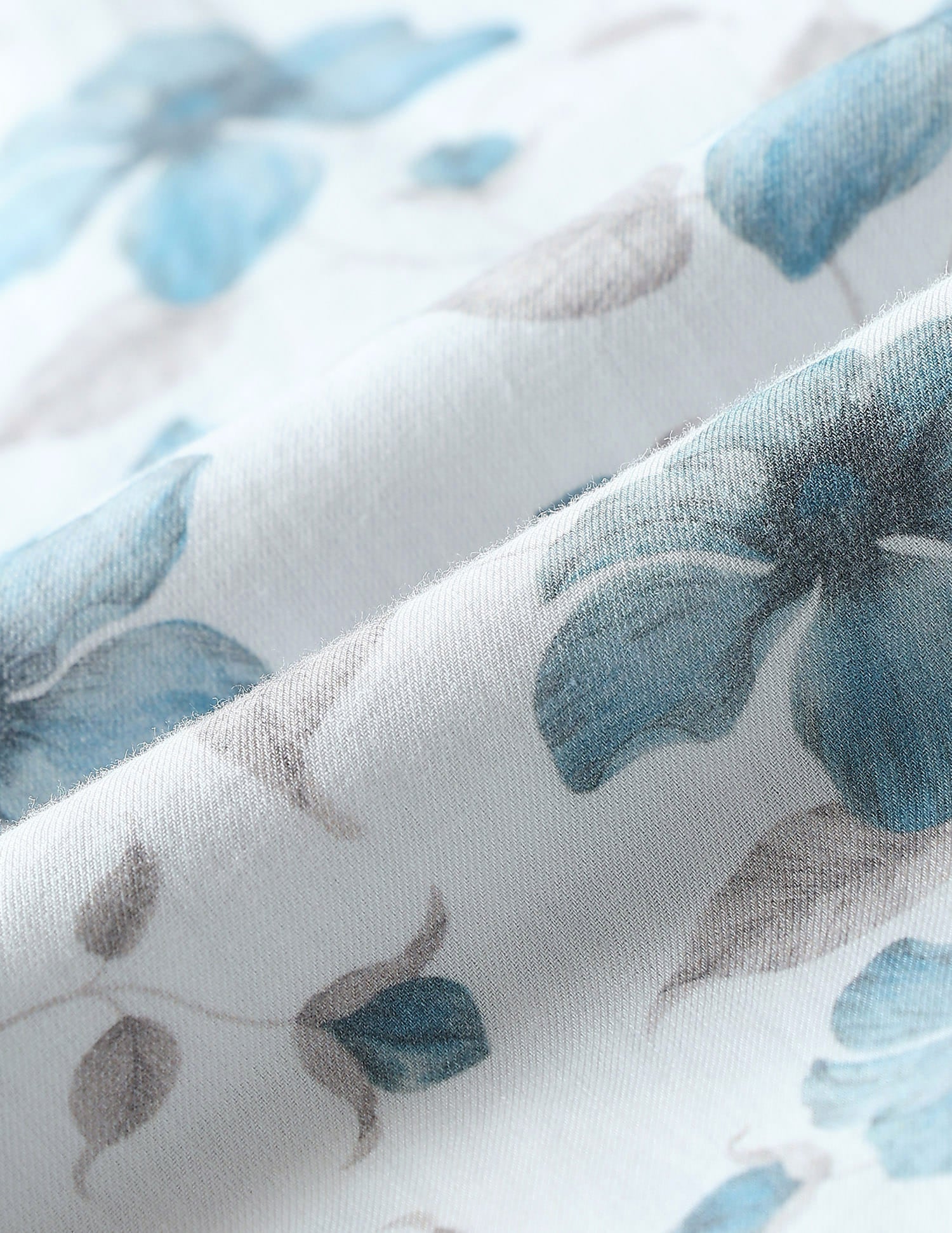 Floral Printed Slim Fit Twill Shirt