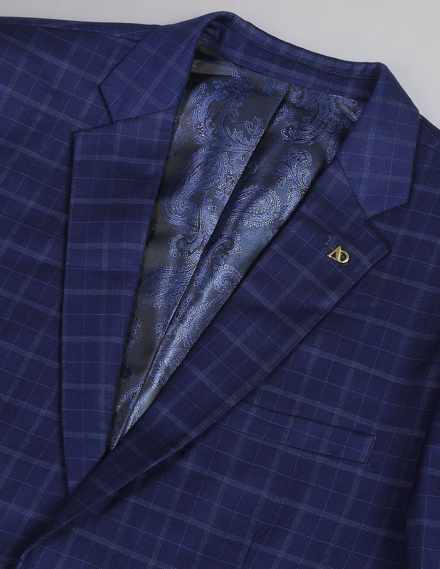 Tartan Check Twill Blazer