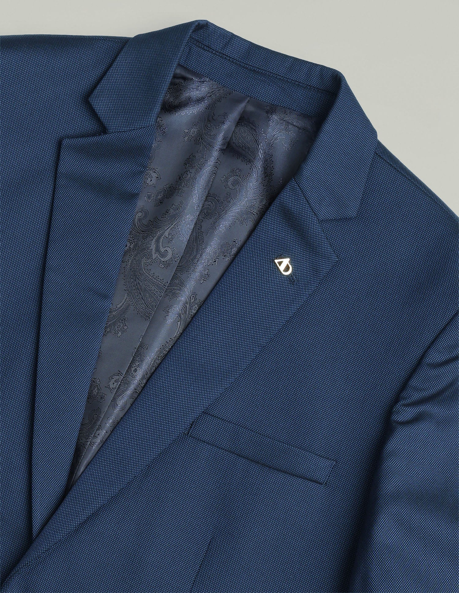 Boardroom Essential Solid Regular Fit Dobby Weave Suit