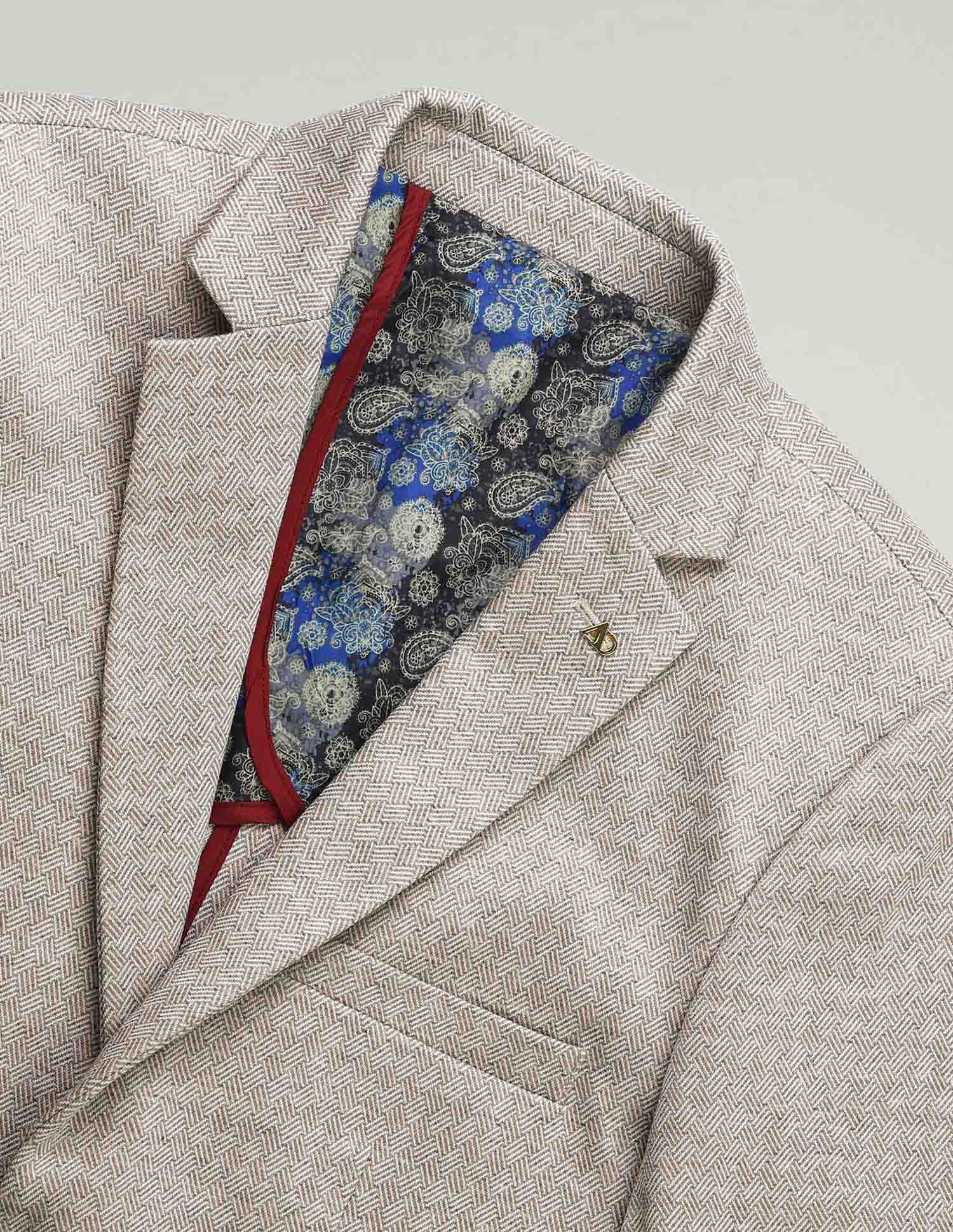 Office-Powered Tailored Fit Textured Blazer