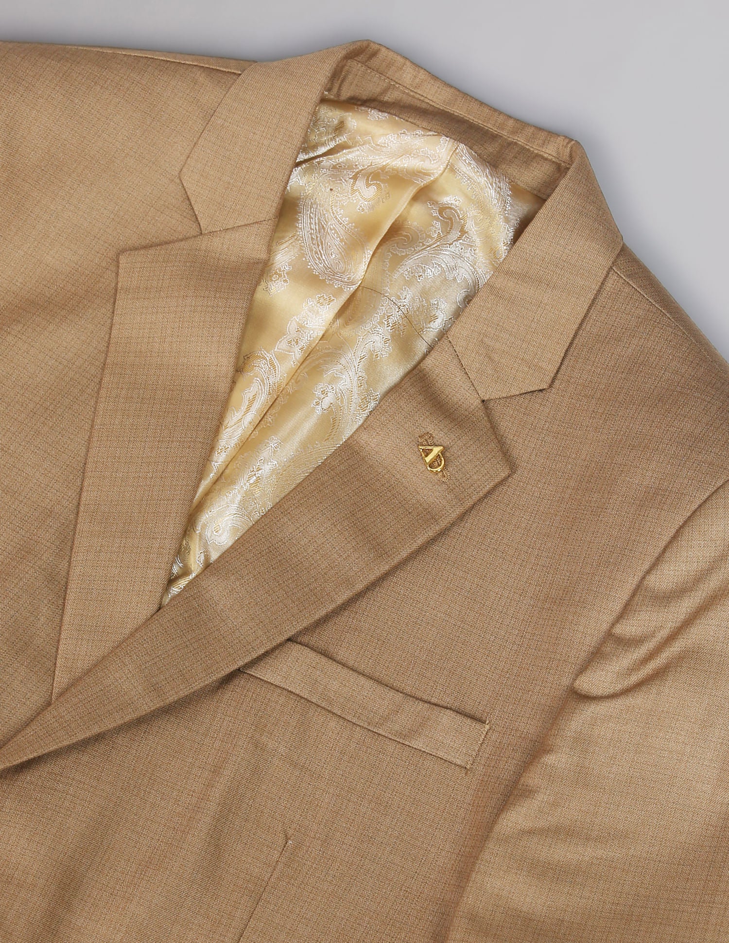 Twill Weave Abstract Pattern Formal Blazer