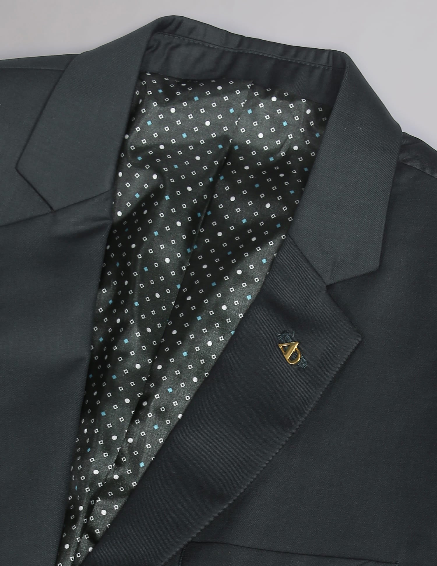 Twill Weave Solid Formal Blazer
