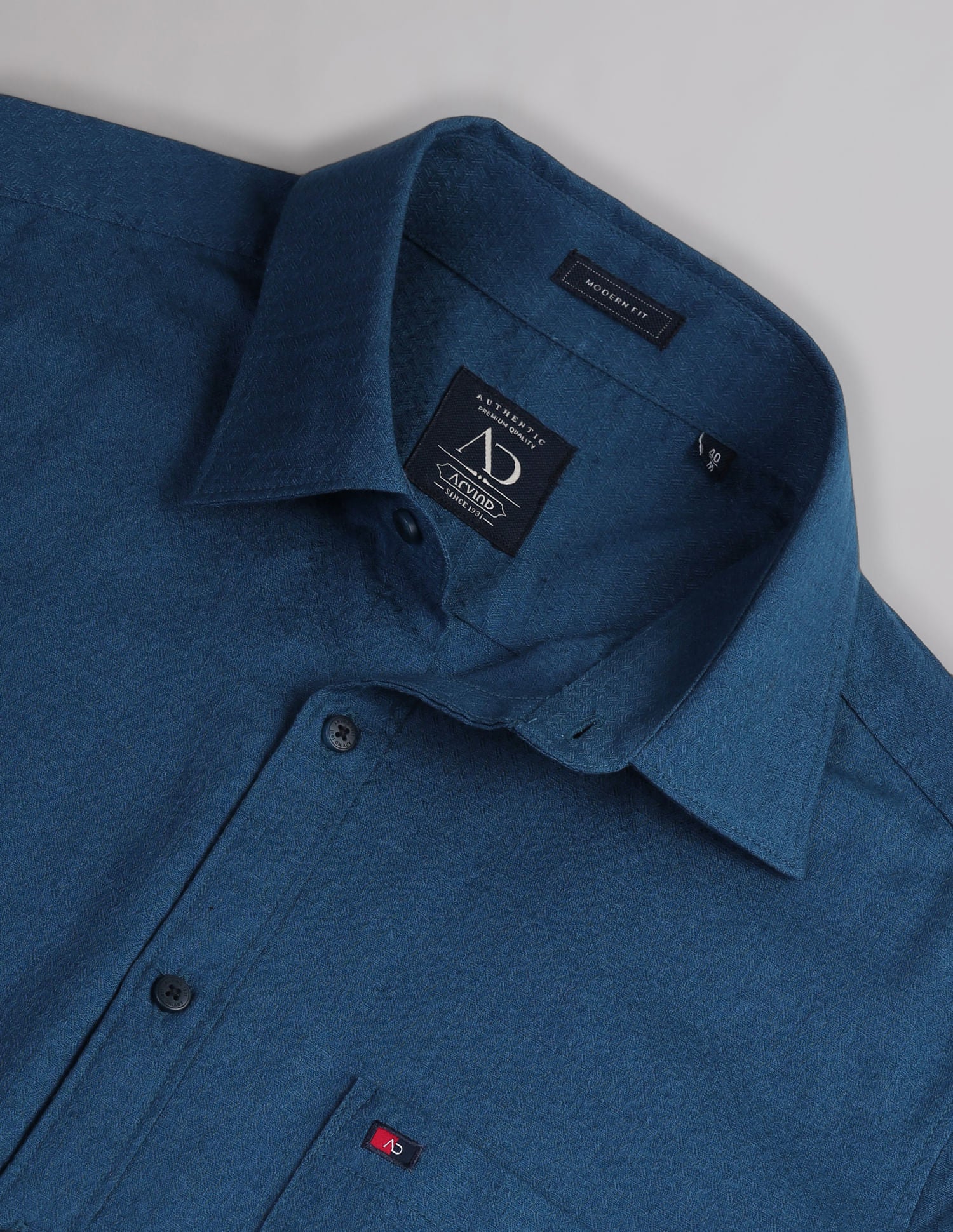 Geometric Patterned Slim Fit Shirt-4