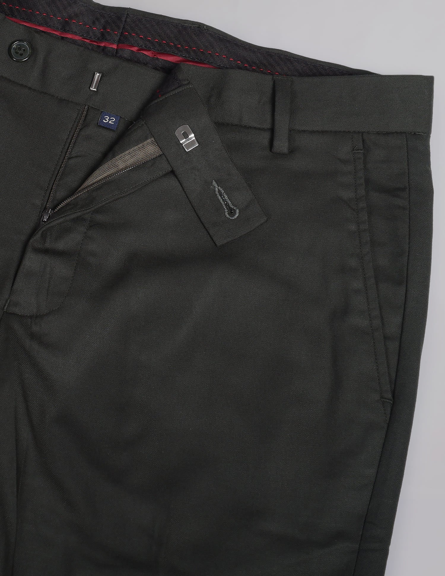 Slim Fit Solid Formal Trousers