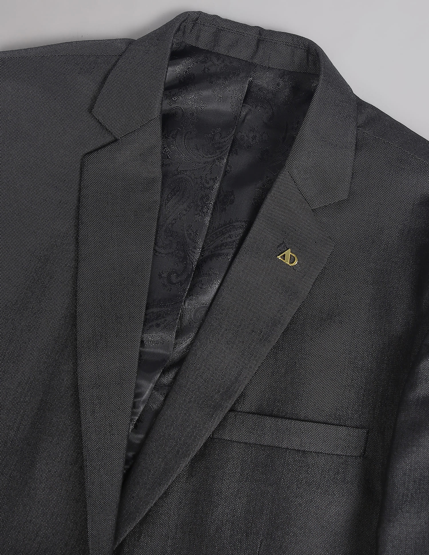 Tailored Regular Fit Solid Two Piece Suit