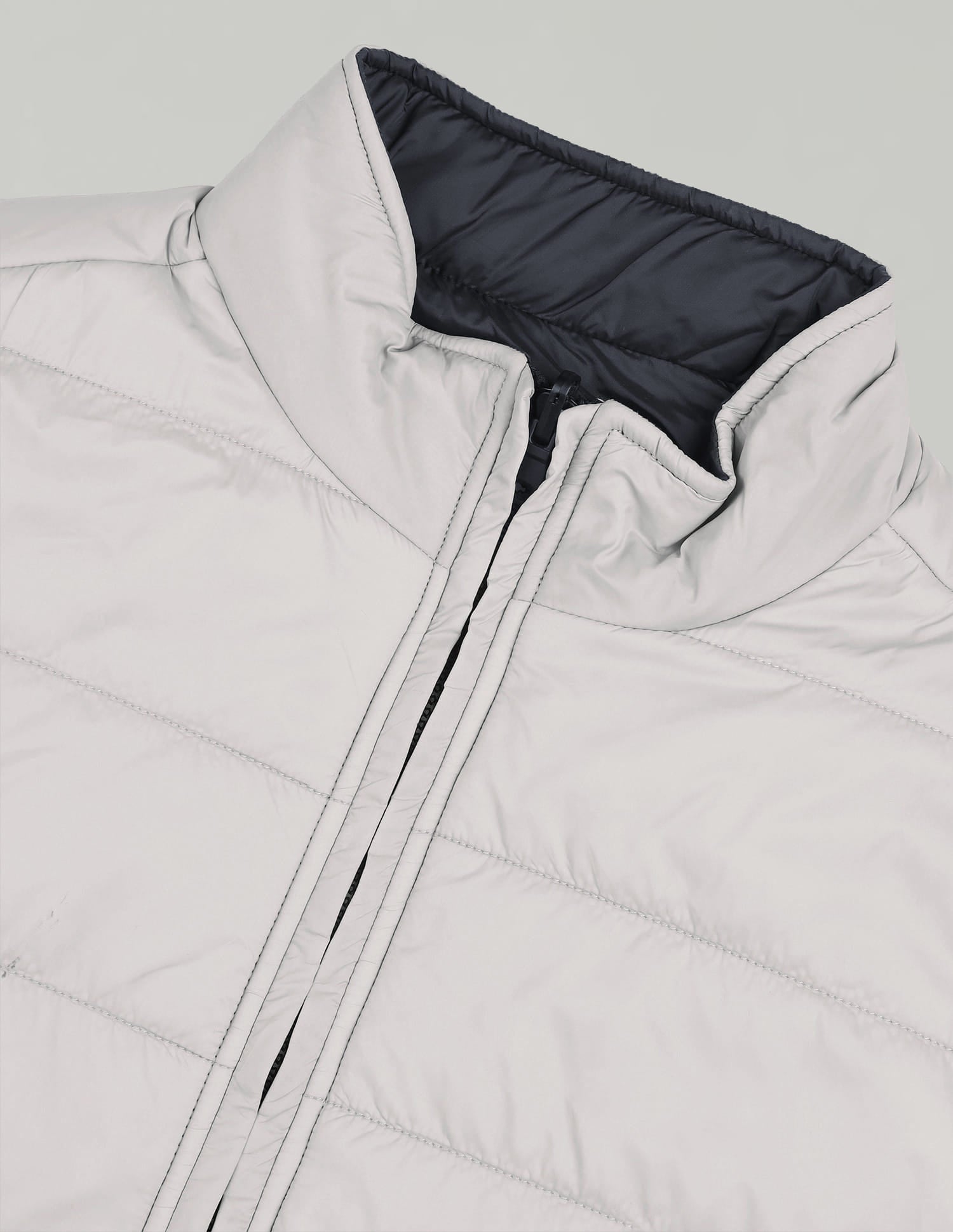 Solid Regular Fit Puffer Jacket