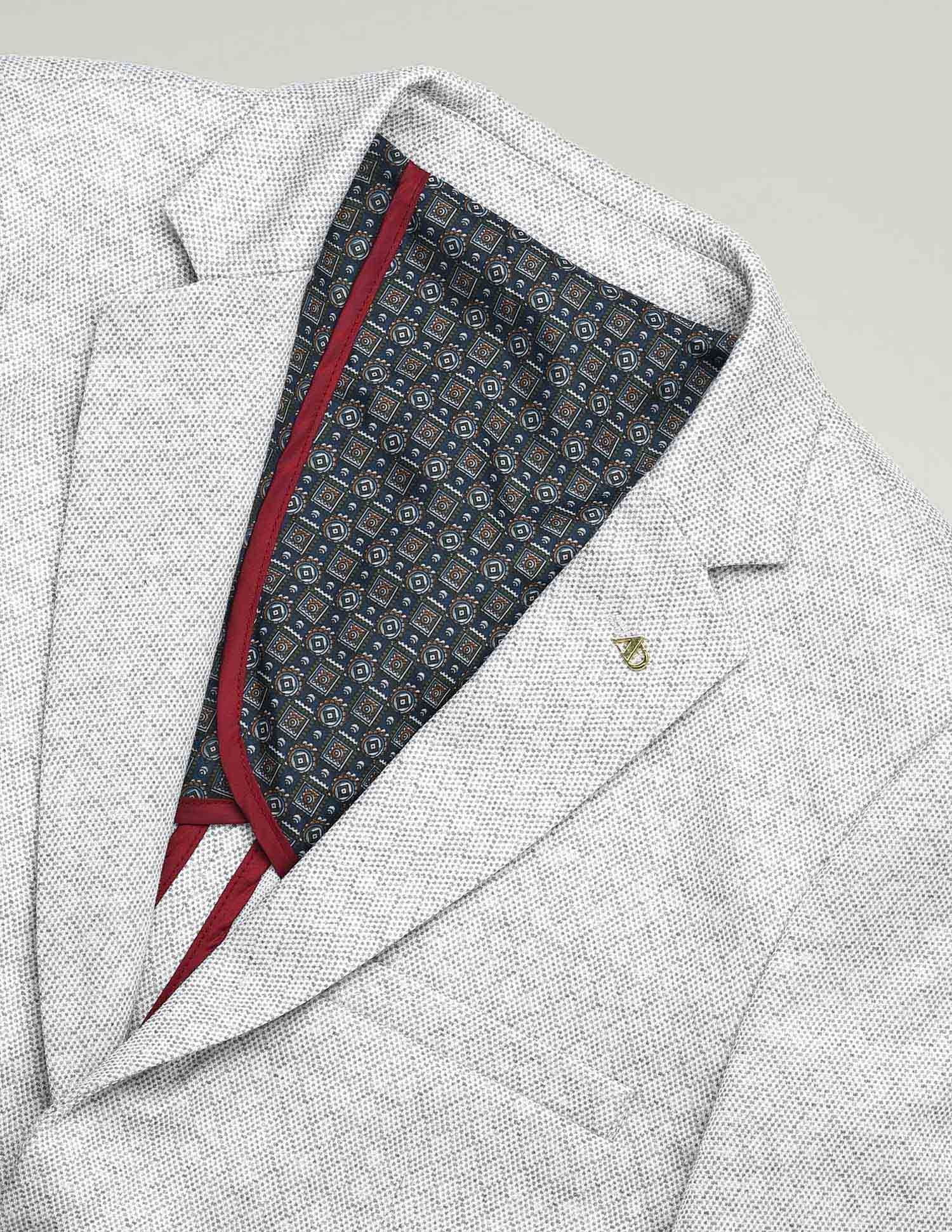 Office-Powered Tailored Fit Textured Blazer